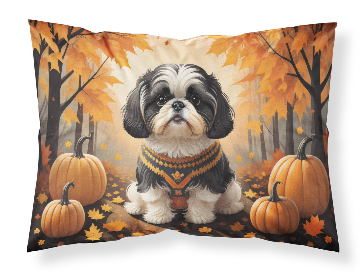 Buy this Shih Tzu Fall Fabric Standard Pillowcase