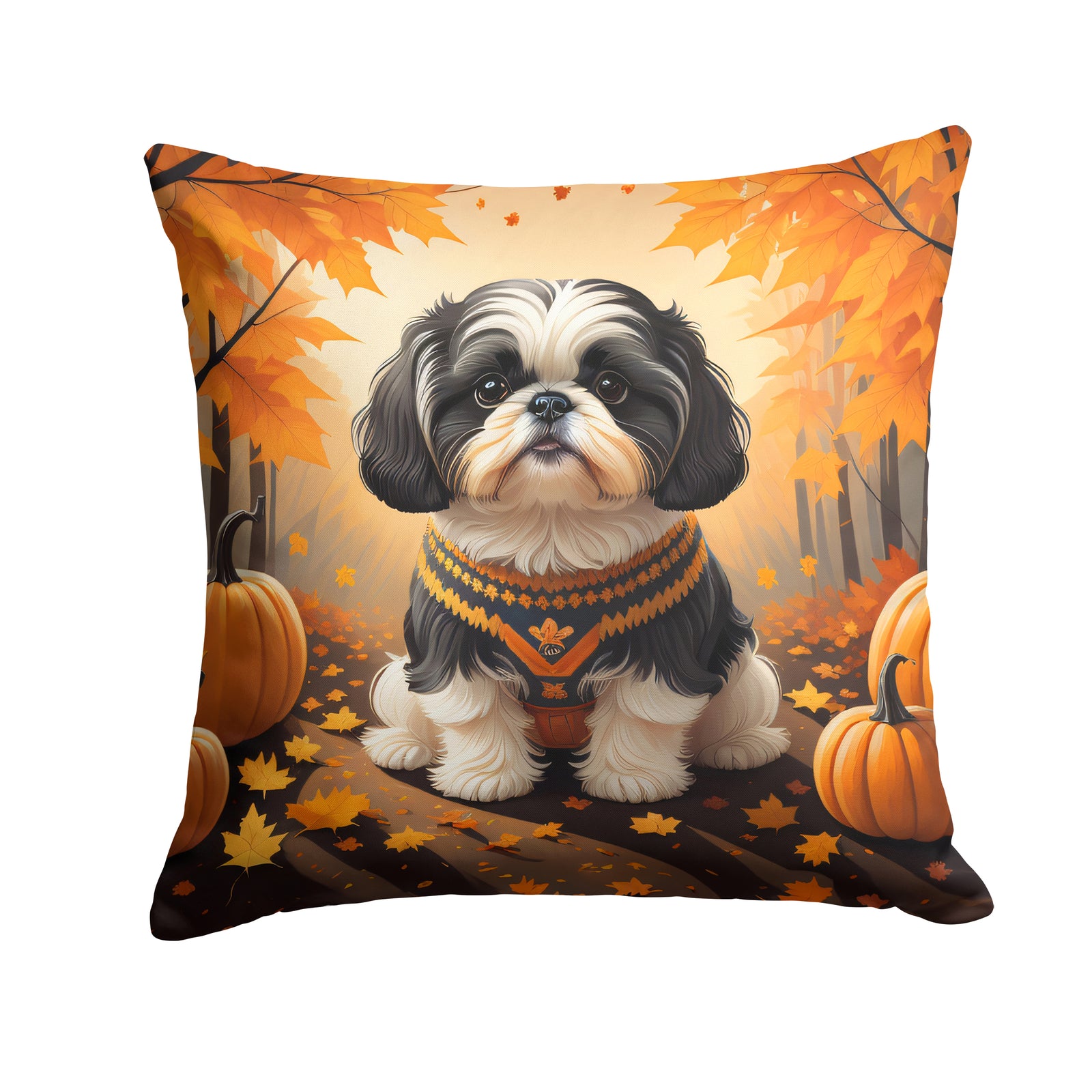 Buy this Shih Tzu Fall Fabric Decorative Pillow