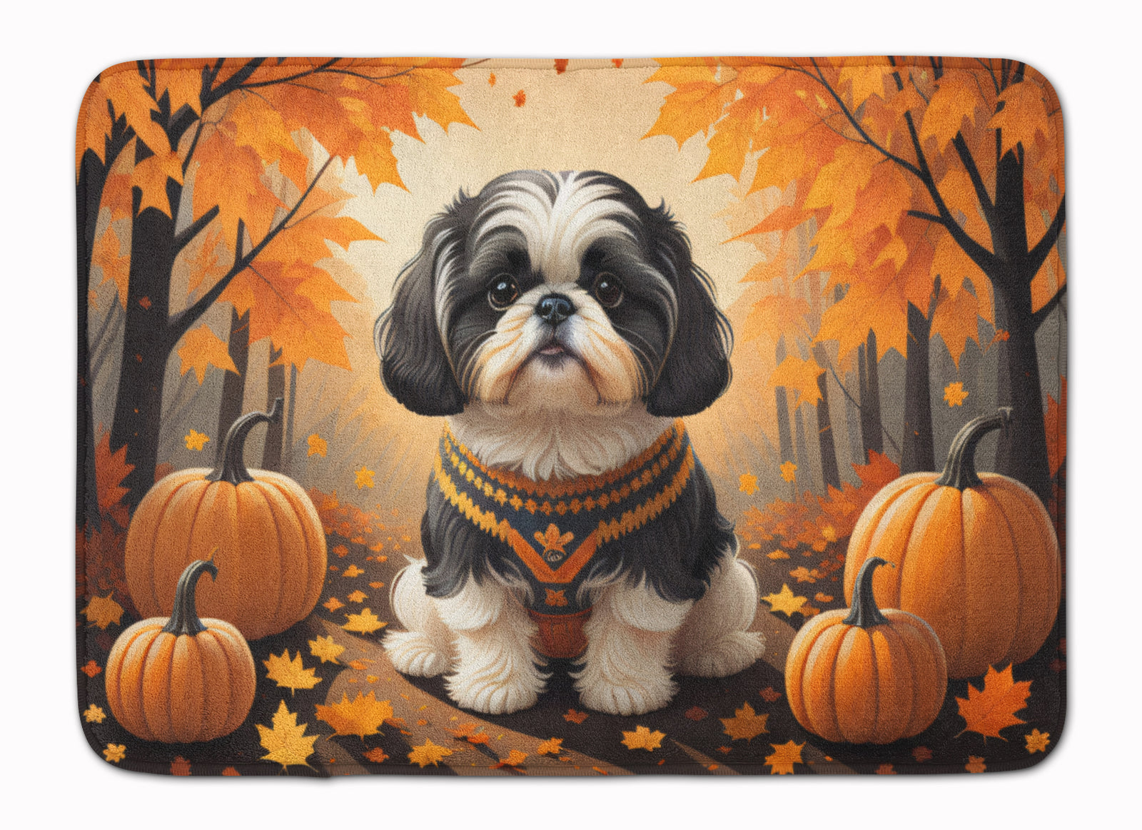 Buy this Shih Tzu Fall Memory Foam Kitchen Mat