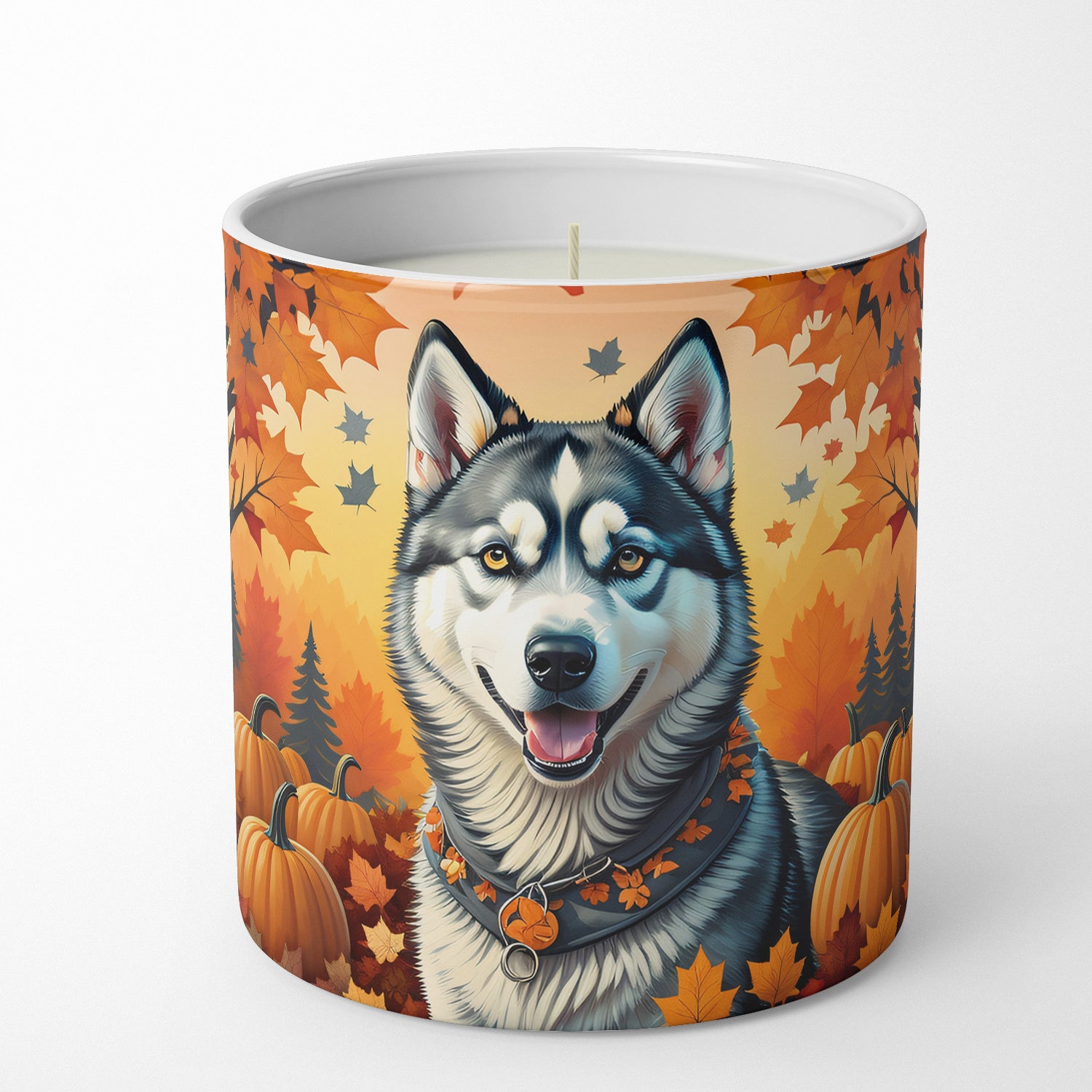 Buy this Siberian Husky Fall Decorative Soy Candle