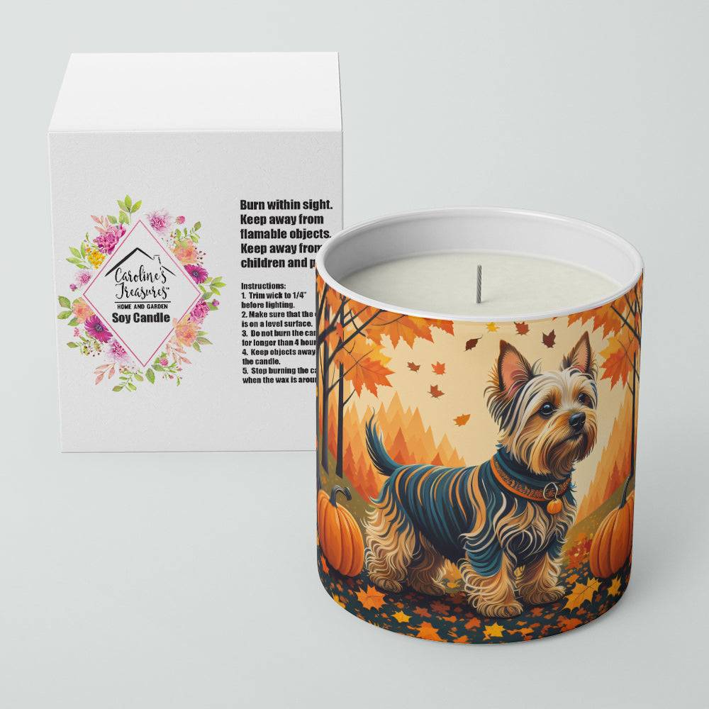 Silky Terrier Fall Decorative Soy Candle