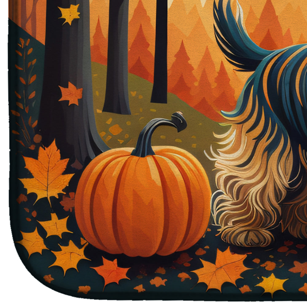 Silky Terrier Fall Dish Drying Mat  the-store.com.