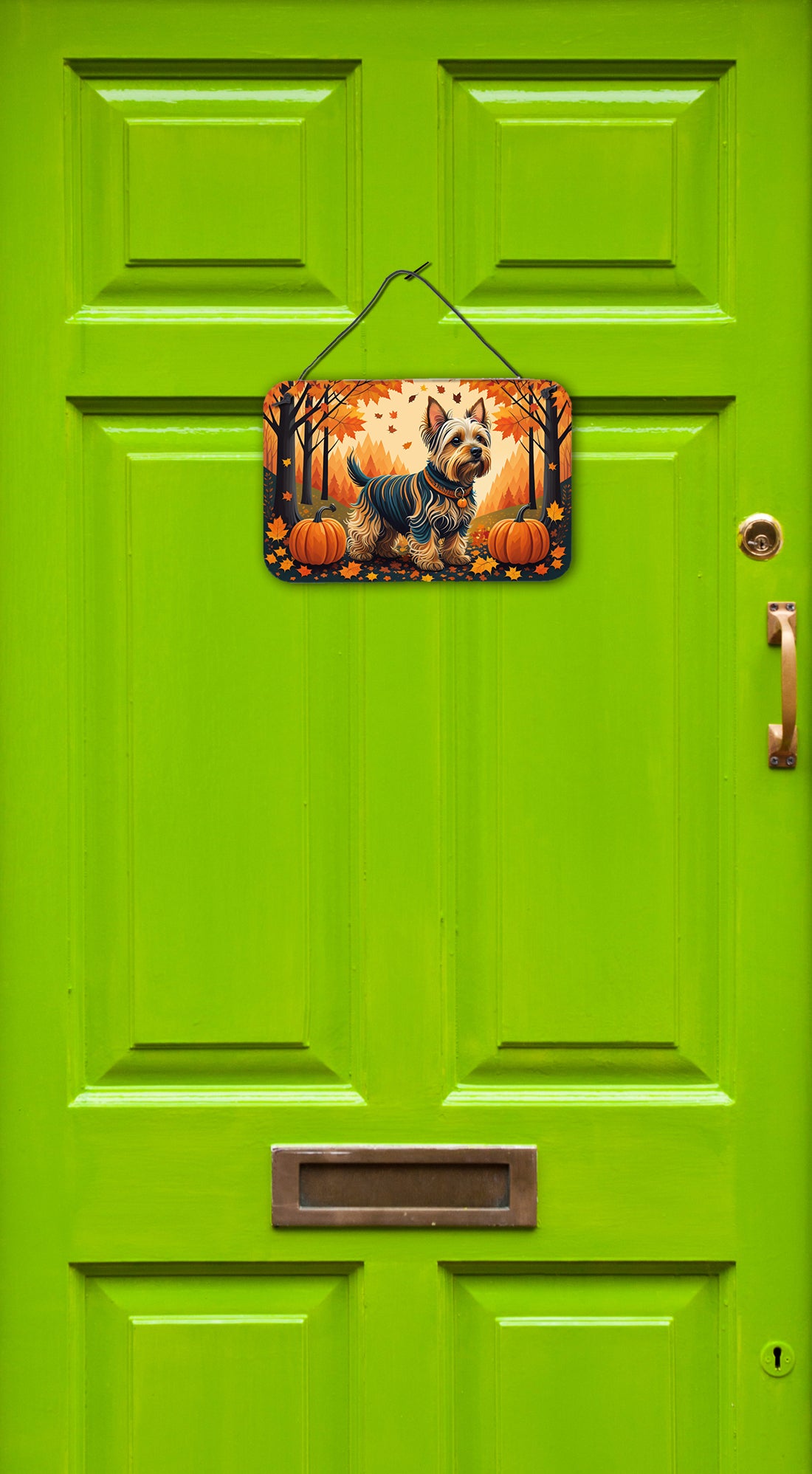 Silky Terrier Fall Wall or Door Hanging Prints  the-store.com.