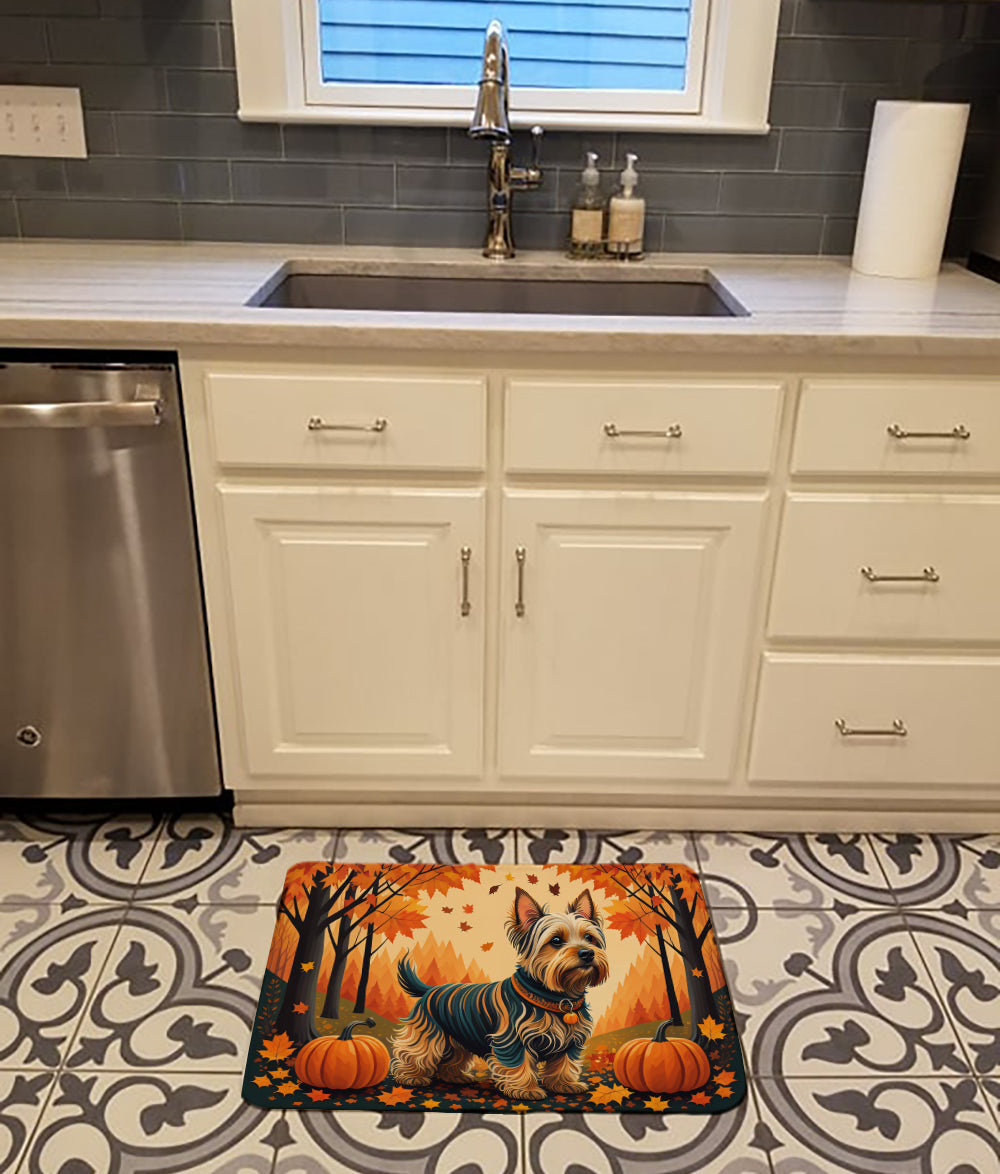 Silky Terrier Fall Memory Foam Kitchen Mat  the-store.com.