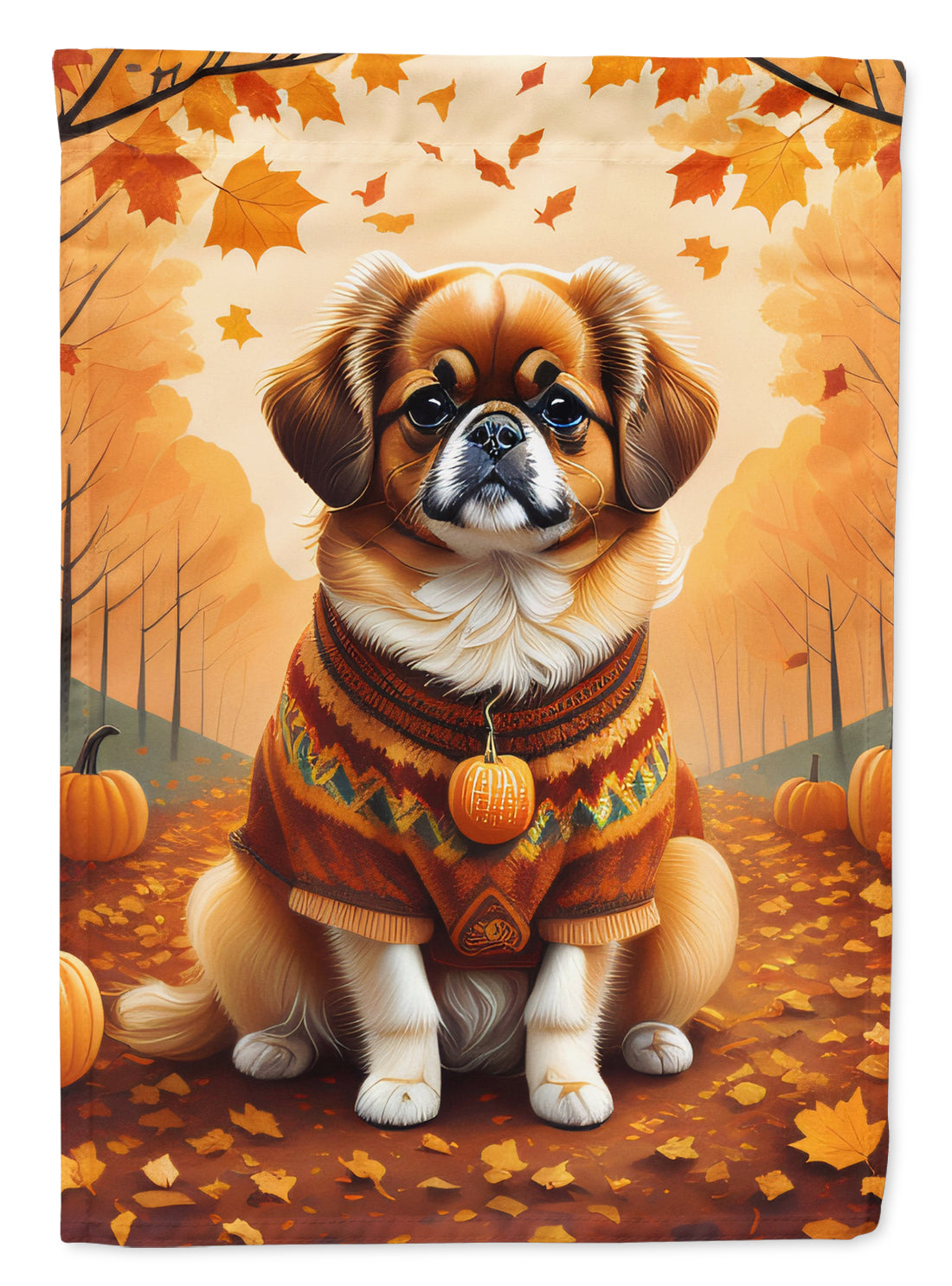 Buy this Tibetan Spaniel Fall Garden Flag