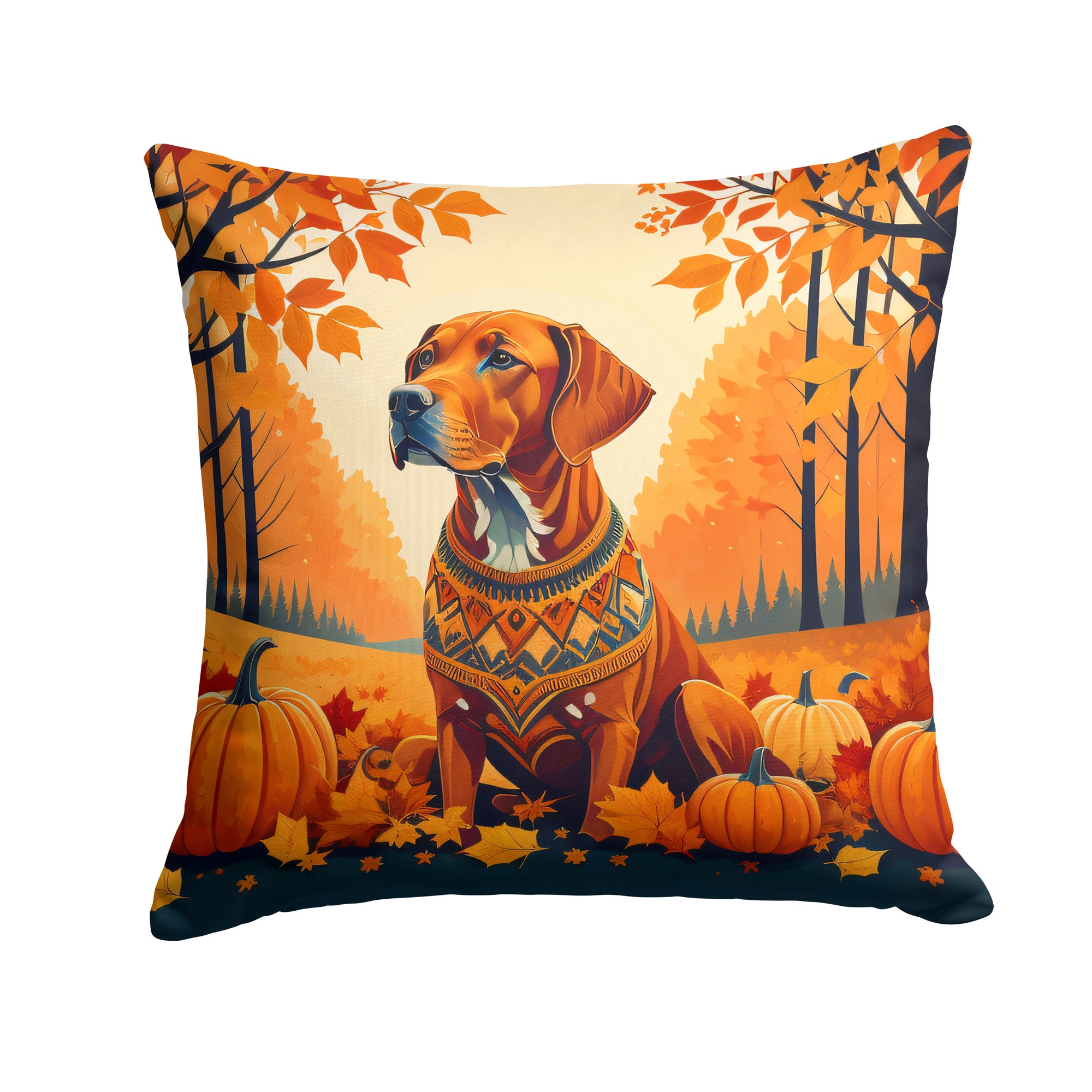 Buy this Vizsla Fall Fabric Decorative Pillow