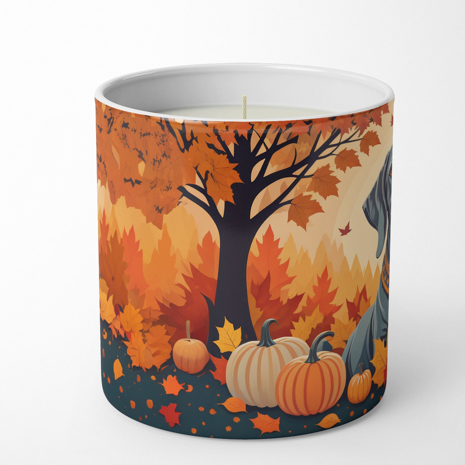 Weimaraner Fall Decorative Soy Candle  the-store.com.