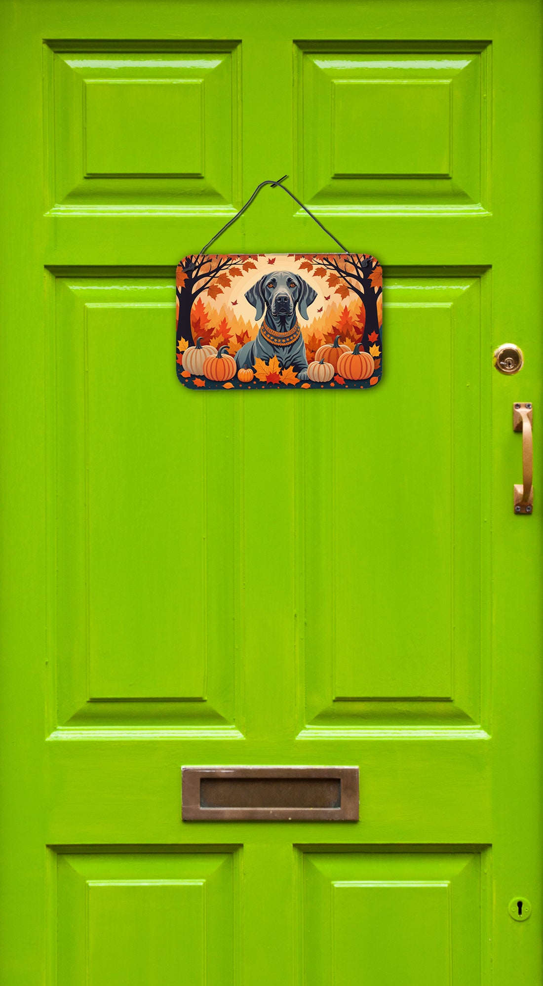 Weimaraner Fall Wall or Door Hanging Prints