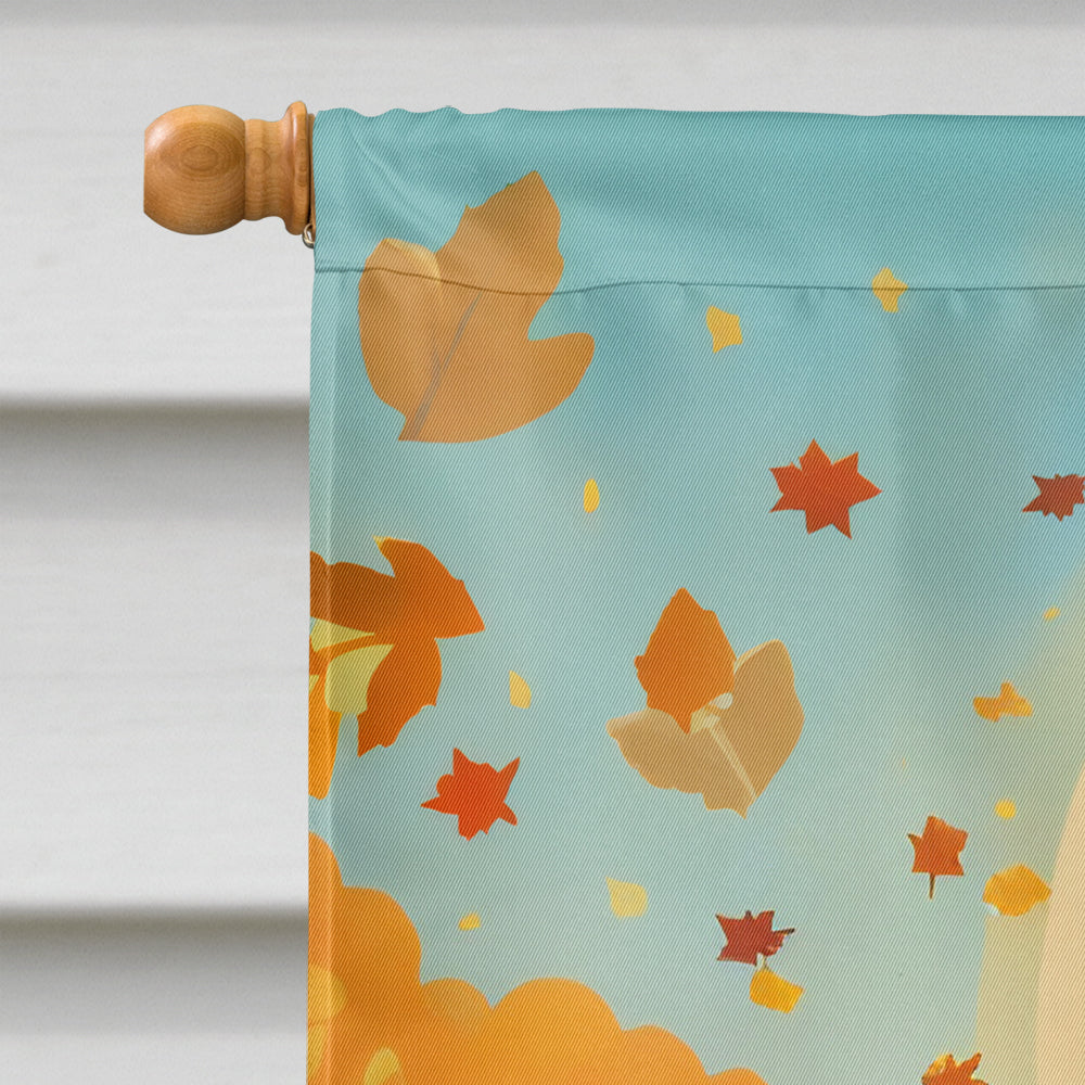 Welsh Terrier Fall House Flag  the-store.com.