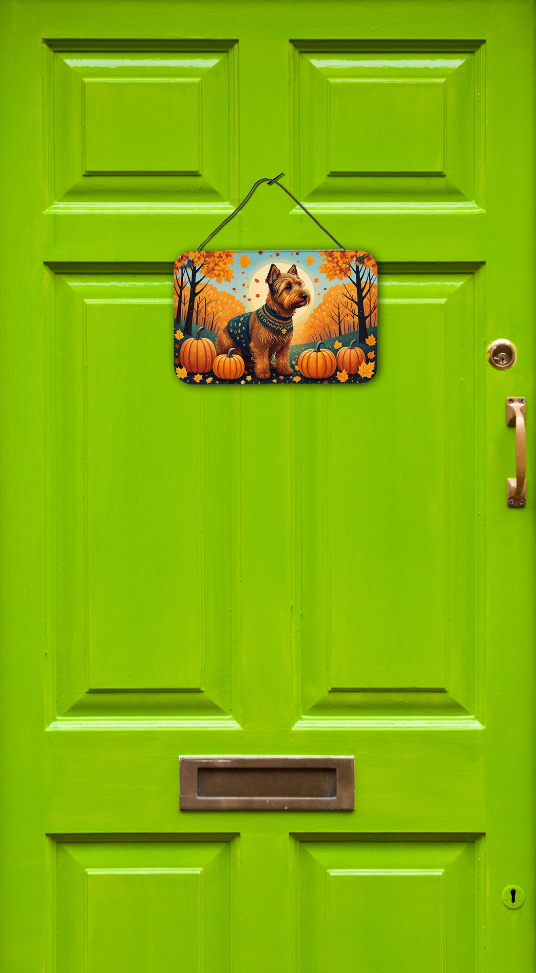 Buy this Welsh Terrier Fall Wall or Door Hanging Prints