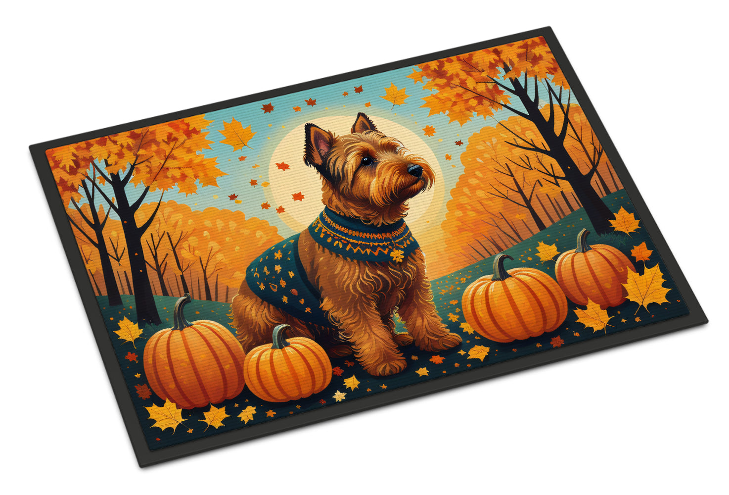 Buy this Welsh Terrier Fall Indoor or Outdoor Mat 24x36