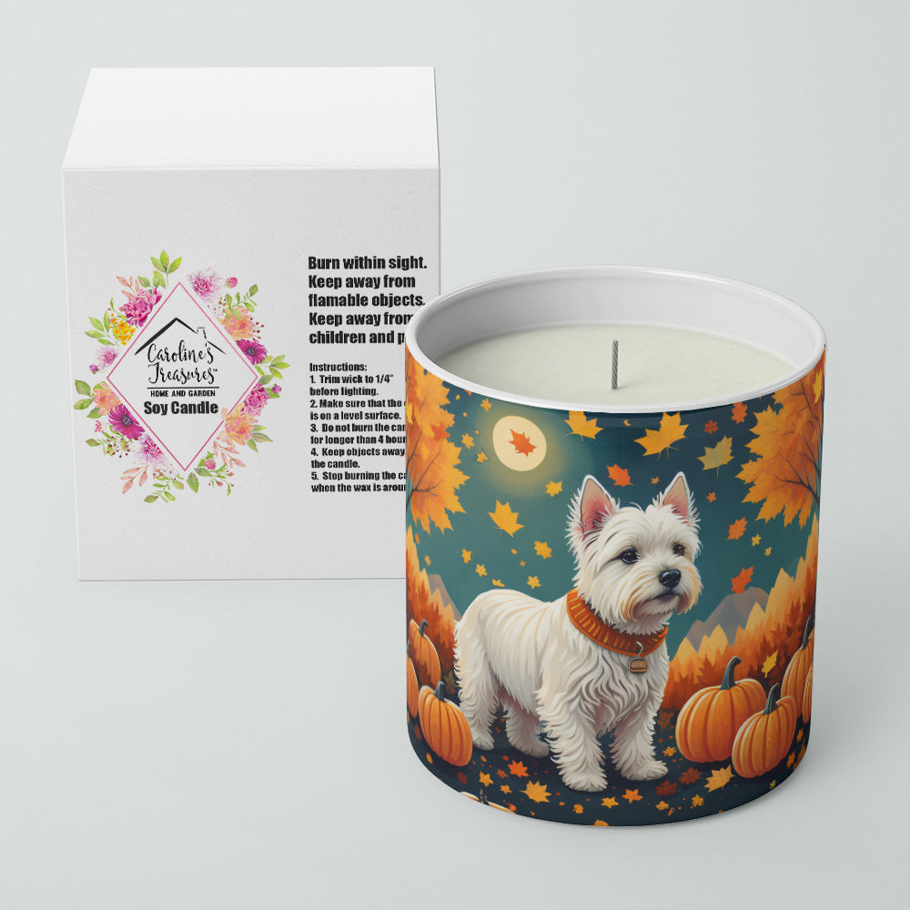 Westie Fall Decorative Soy Candle  the-store.com.