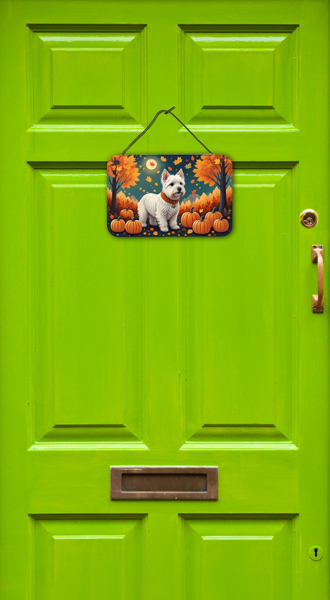 Buy this Westie Fall Wall or Door Hanging Prints