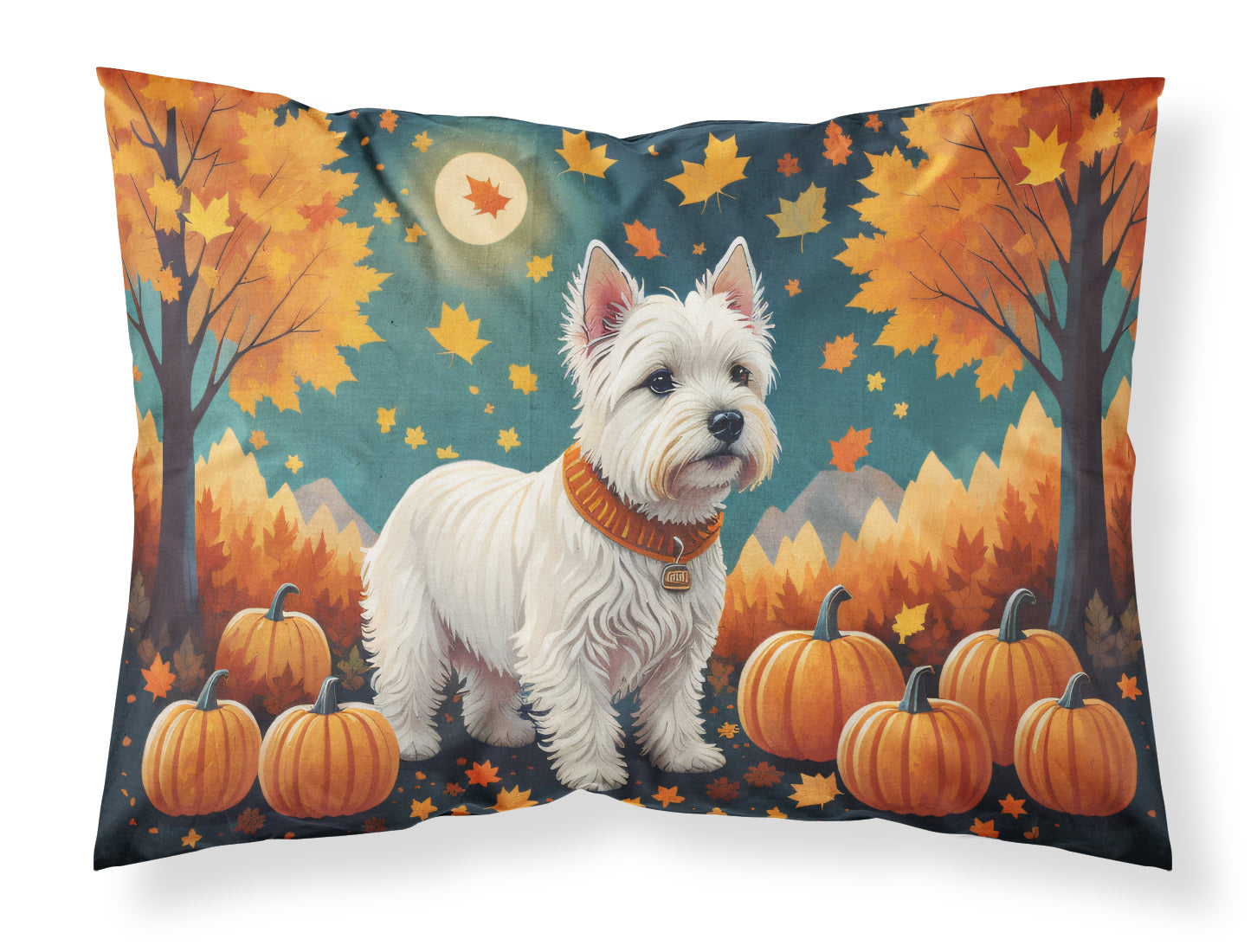 Buy this Westie Fall Fabric Standard Pillowcase