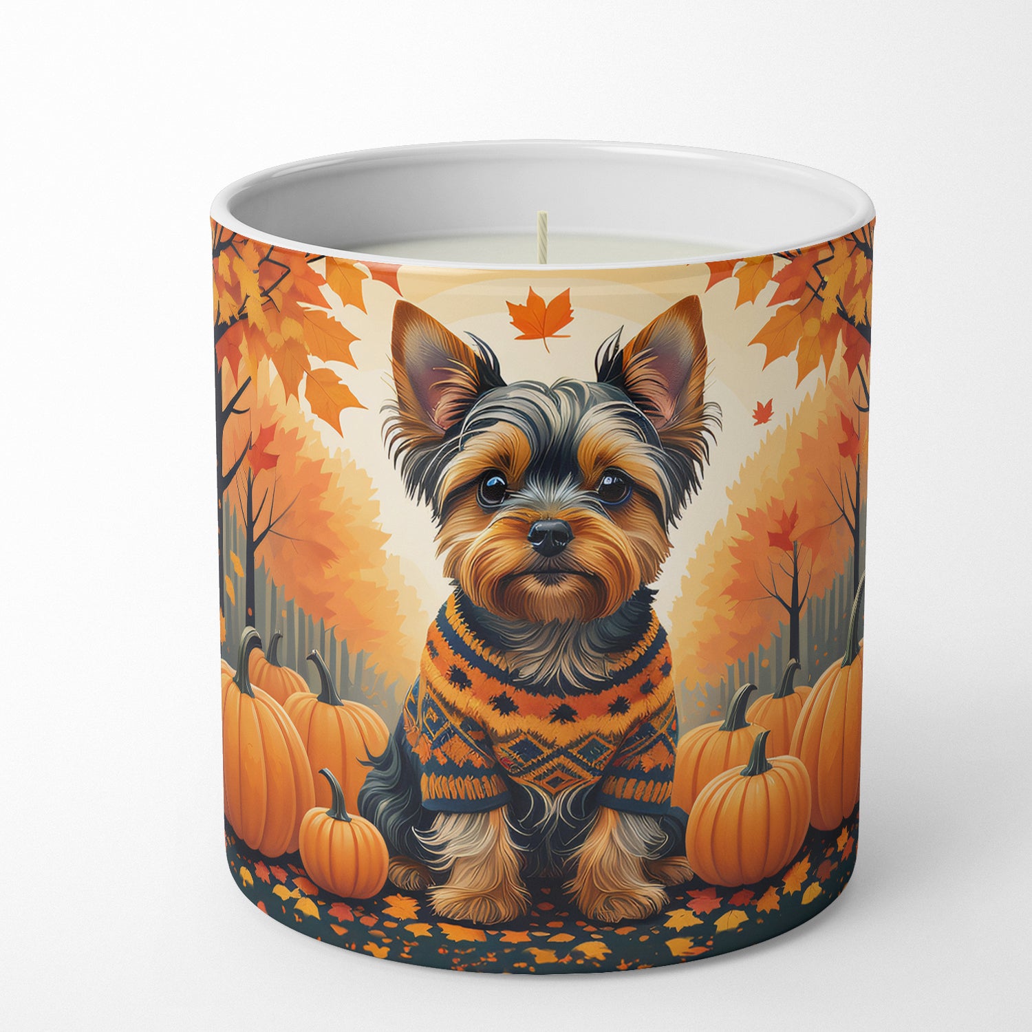 Buy this Yorkshire Terrier Fall Decorative Soy Candle