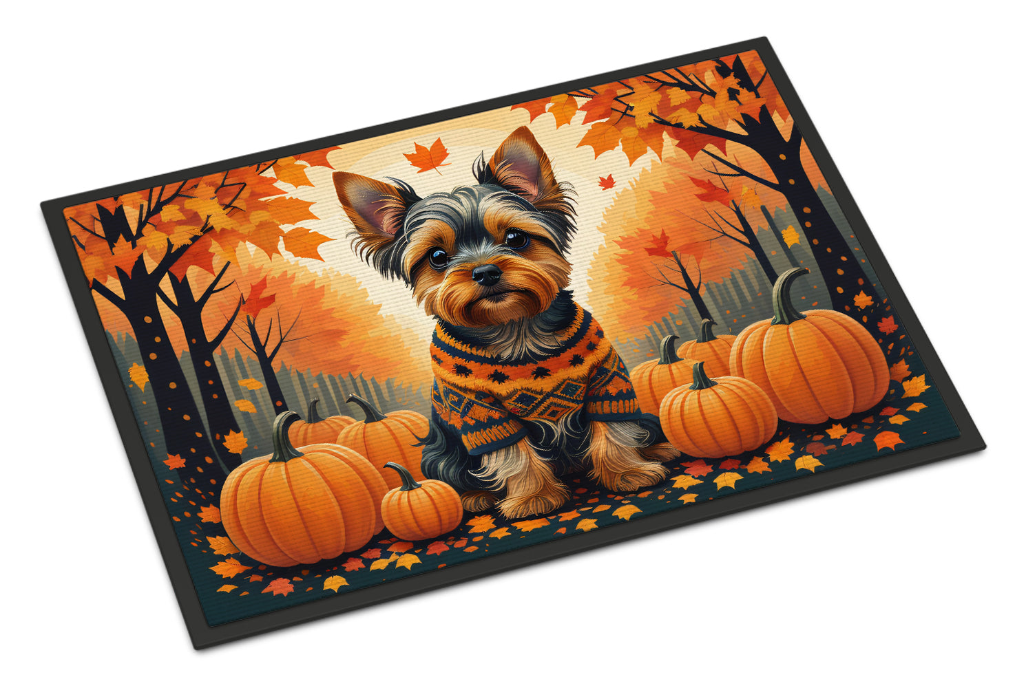 Buy this Yorkshire Terrier Fall Indoor or Outdoor Mat 24x36