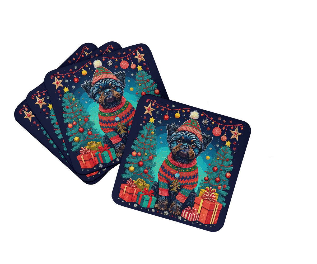 Buy this Affenpinscher Christmas Foam Coasters