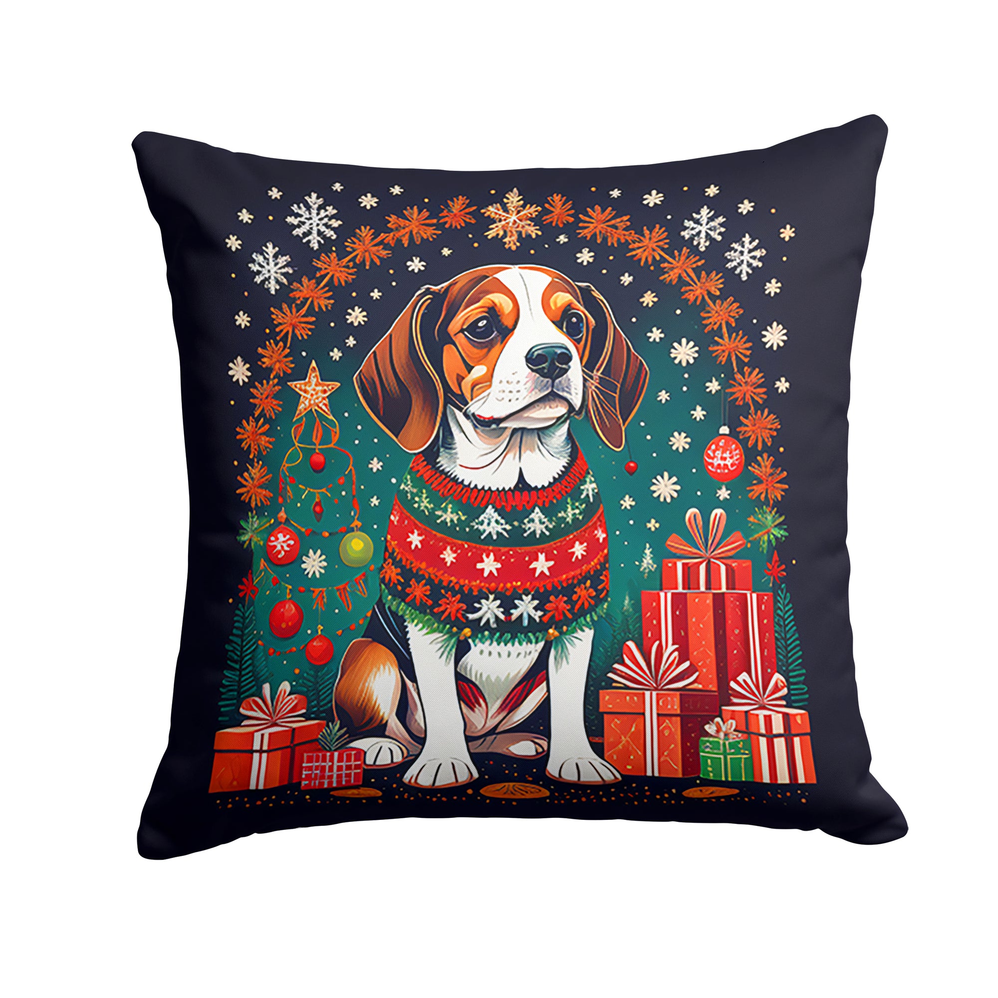 Buy this Beagle Christmas Fabric Decorative Pillow