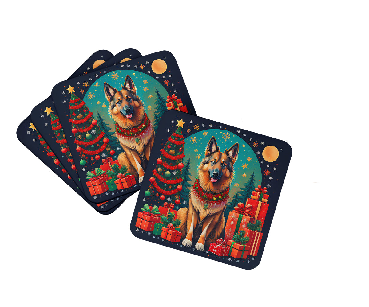 Buy this Belgian Tervuren Christmas Foam Coasters