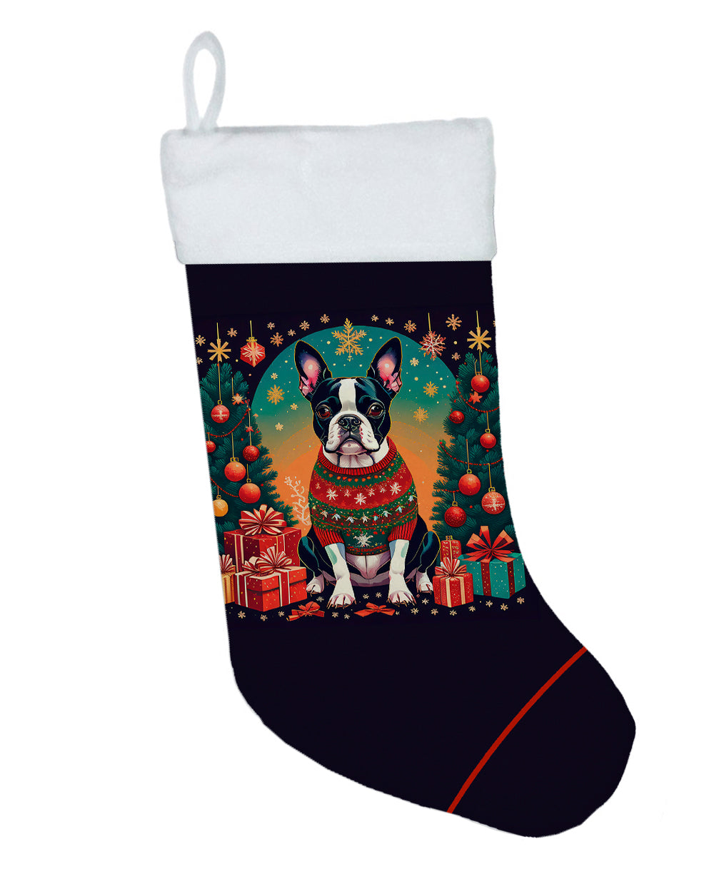 Boston Terrier Christmas Christmas Stocking