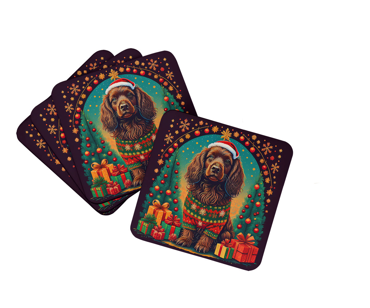 Buy this Boykin Spaniel Christmas Foam Coasters