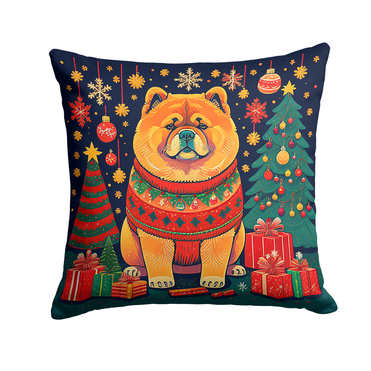 Buy this Chow Chow Christmas Fabric Decorative Pillow