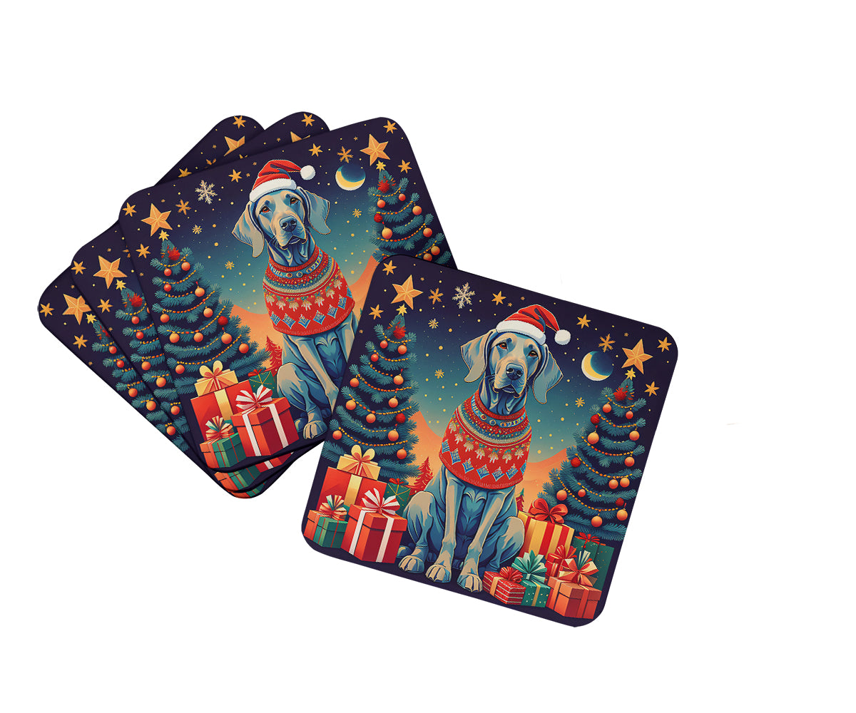 Buy this Weimaraner Christmas Foam Coasters