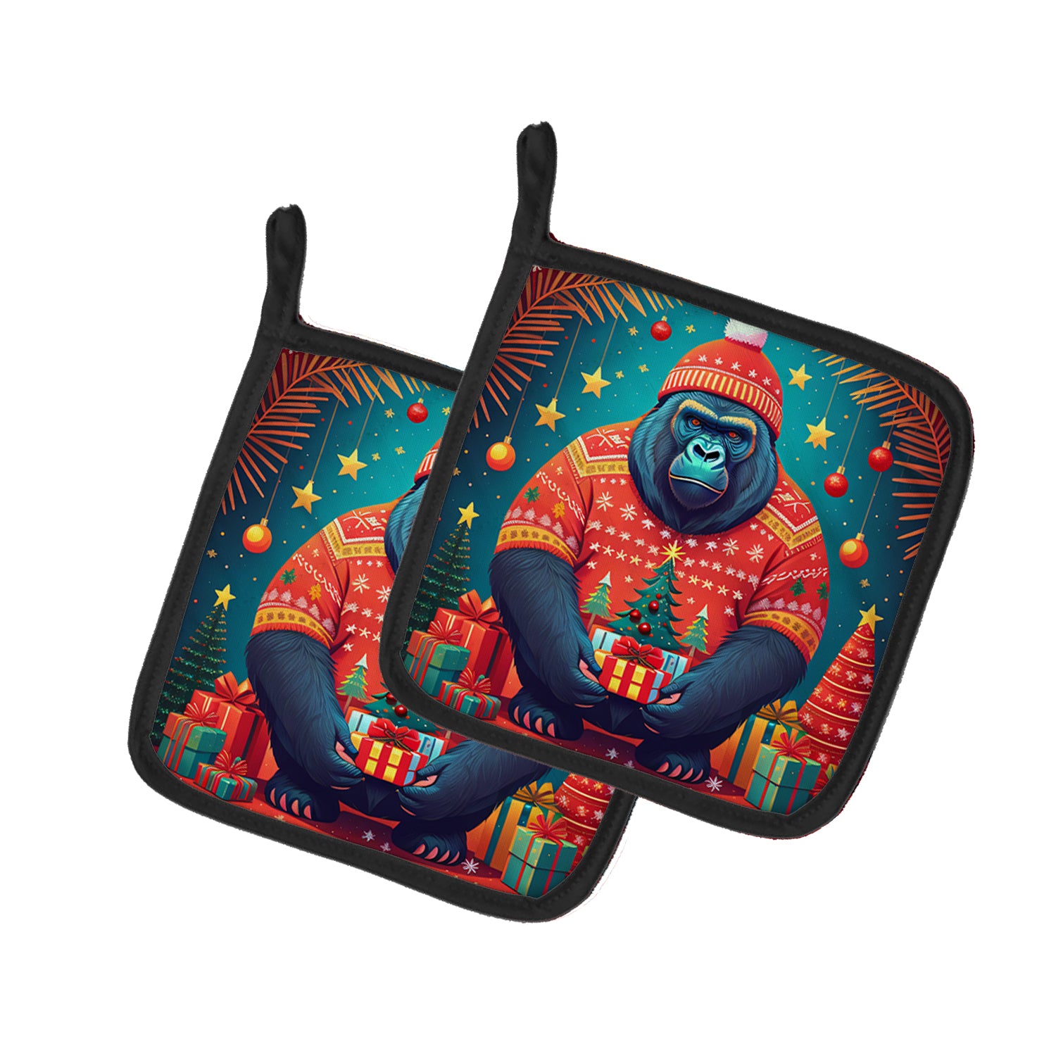 Buy this Gorilla Christmas Pair of Pot Holders