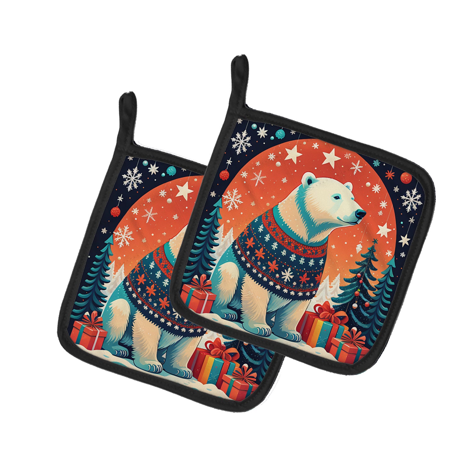 Buy this Polar Bear Christmas Pair of Pot Holders