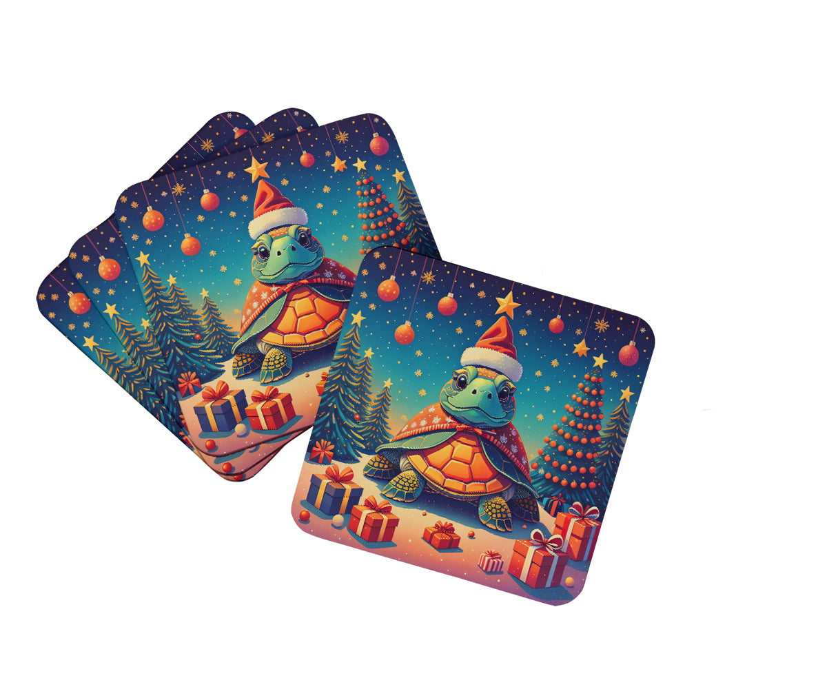 Buy this Turtle Christmas Foam Coaster Set of 4