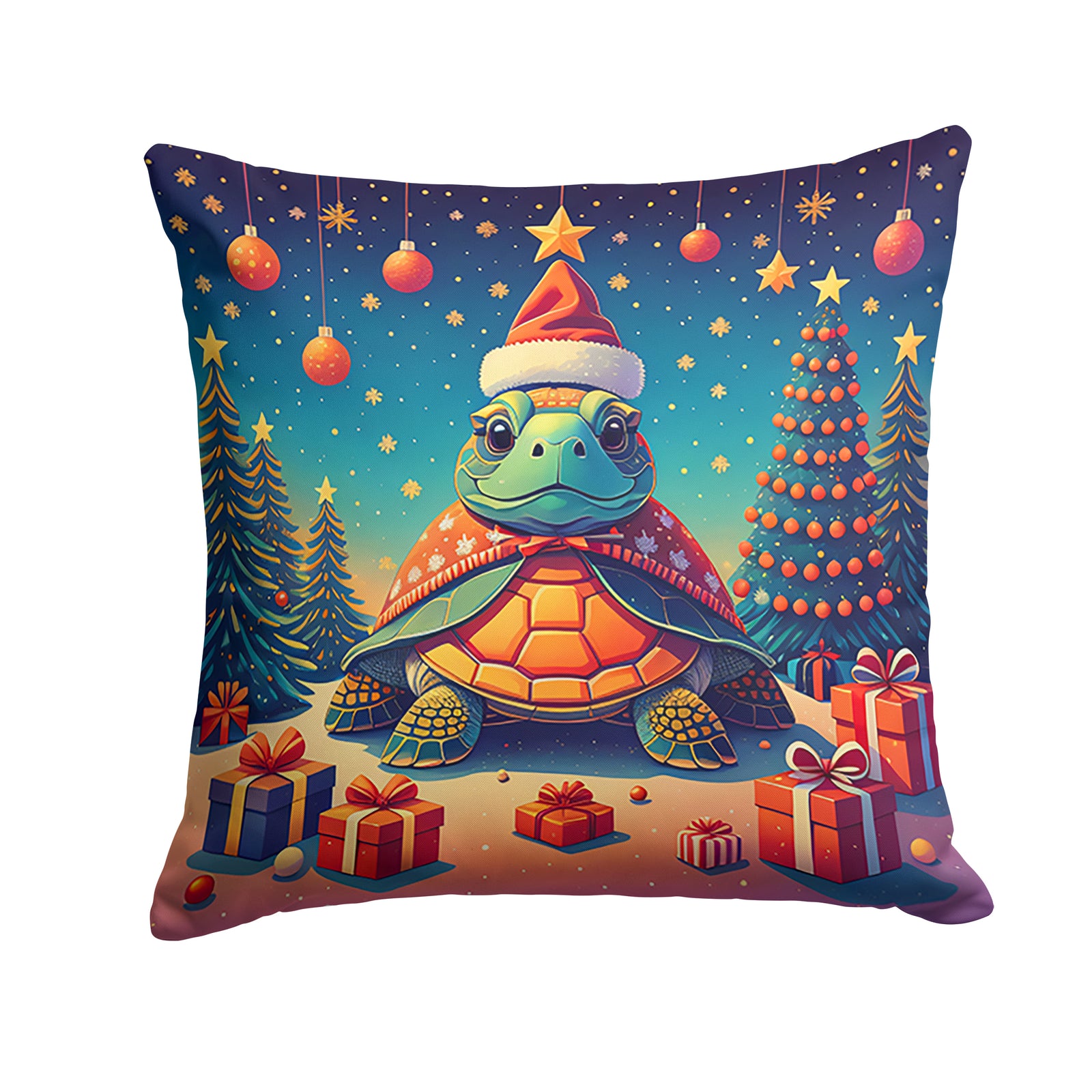 Buy this Turtle Christmas Fabric Decorative Pillow