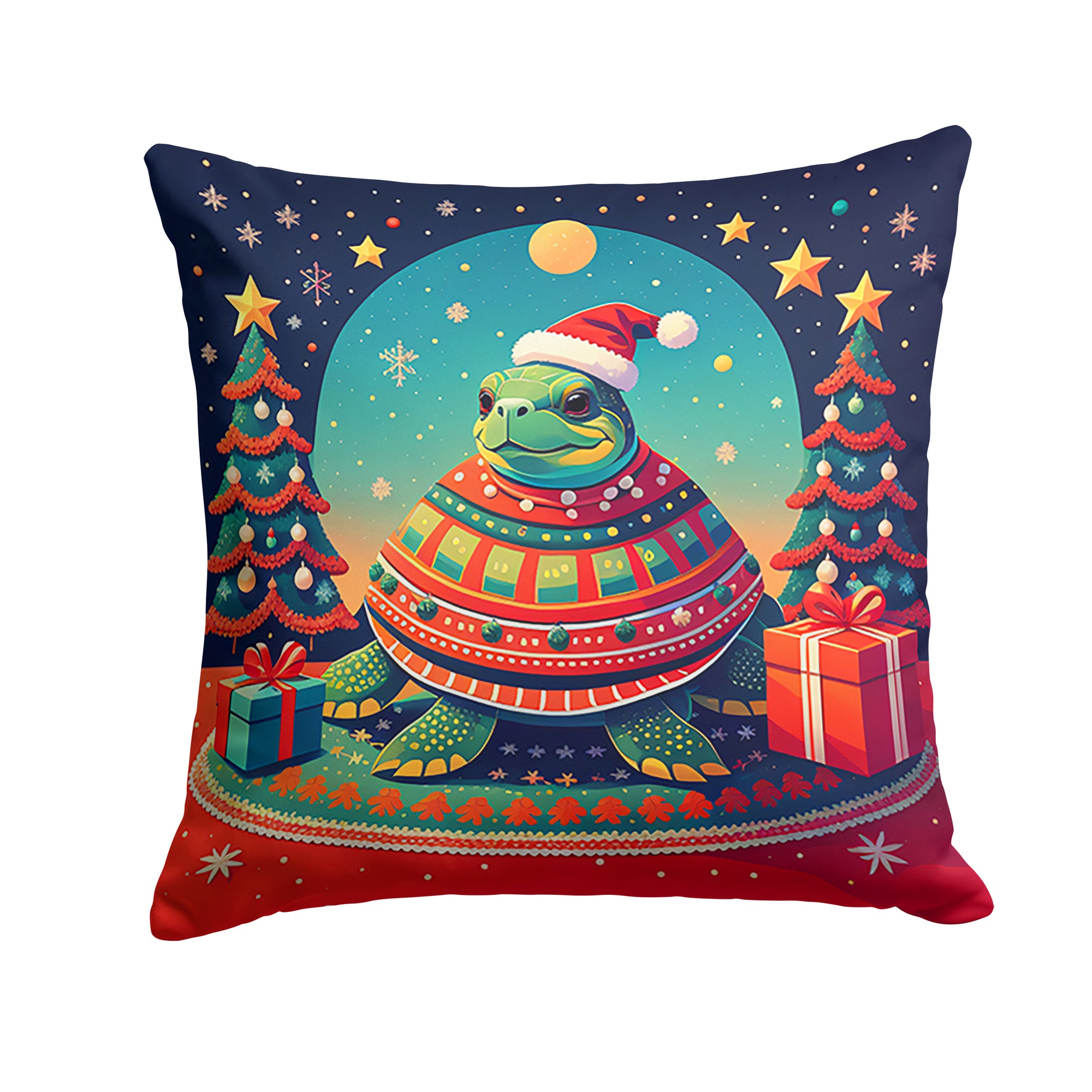 Buy this Turtle Christmas Fabric Decorative Pillow