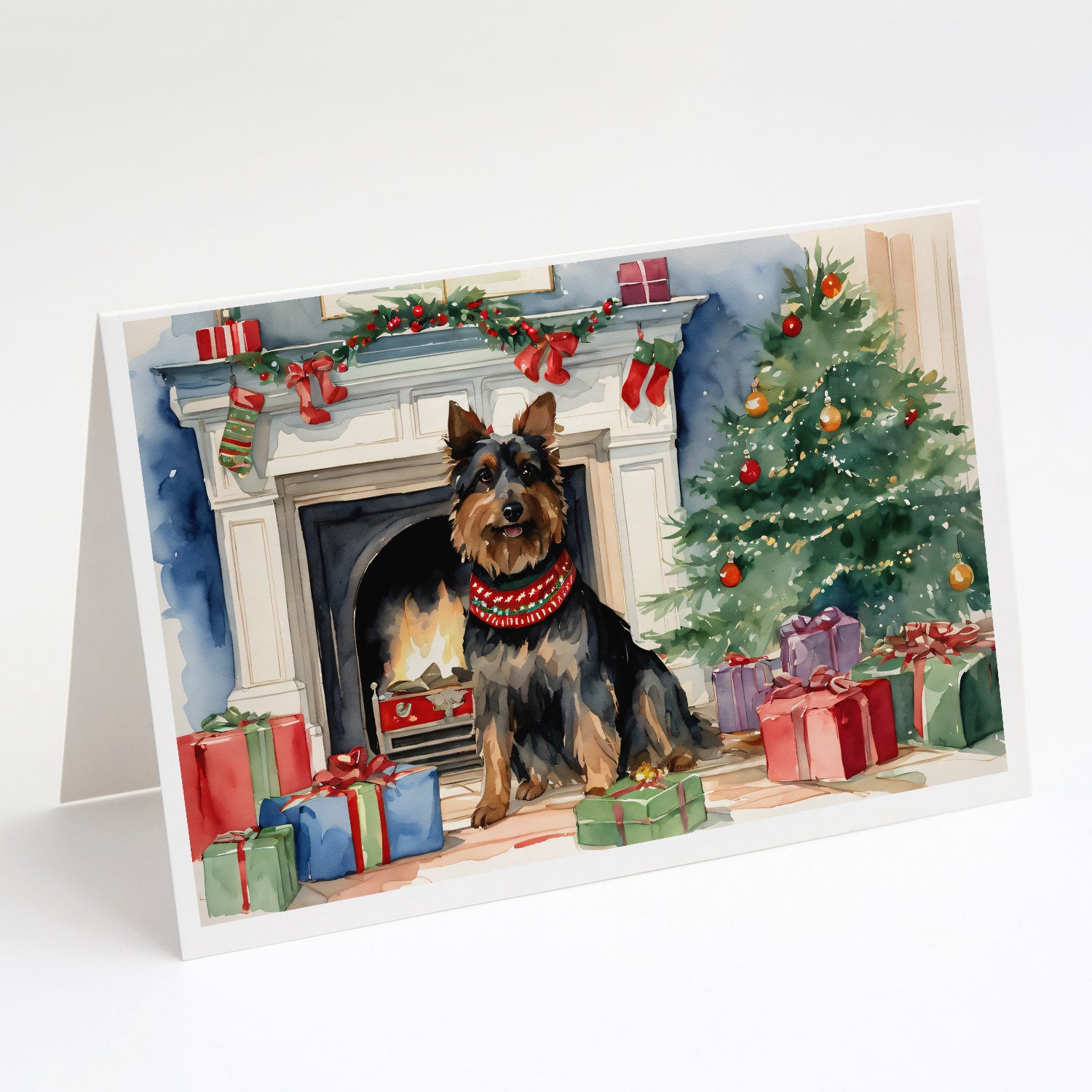 Buy this Australian Terrier Christmas Greeting Cards and Envelopes Pack of 8