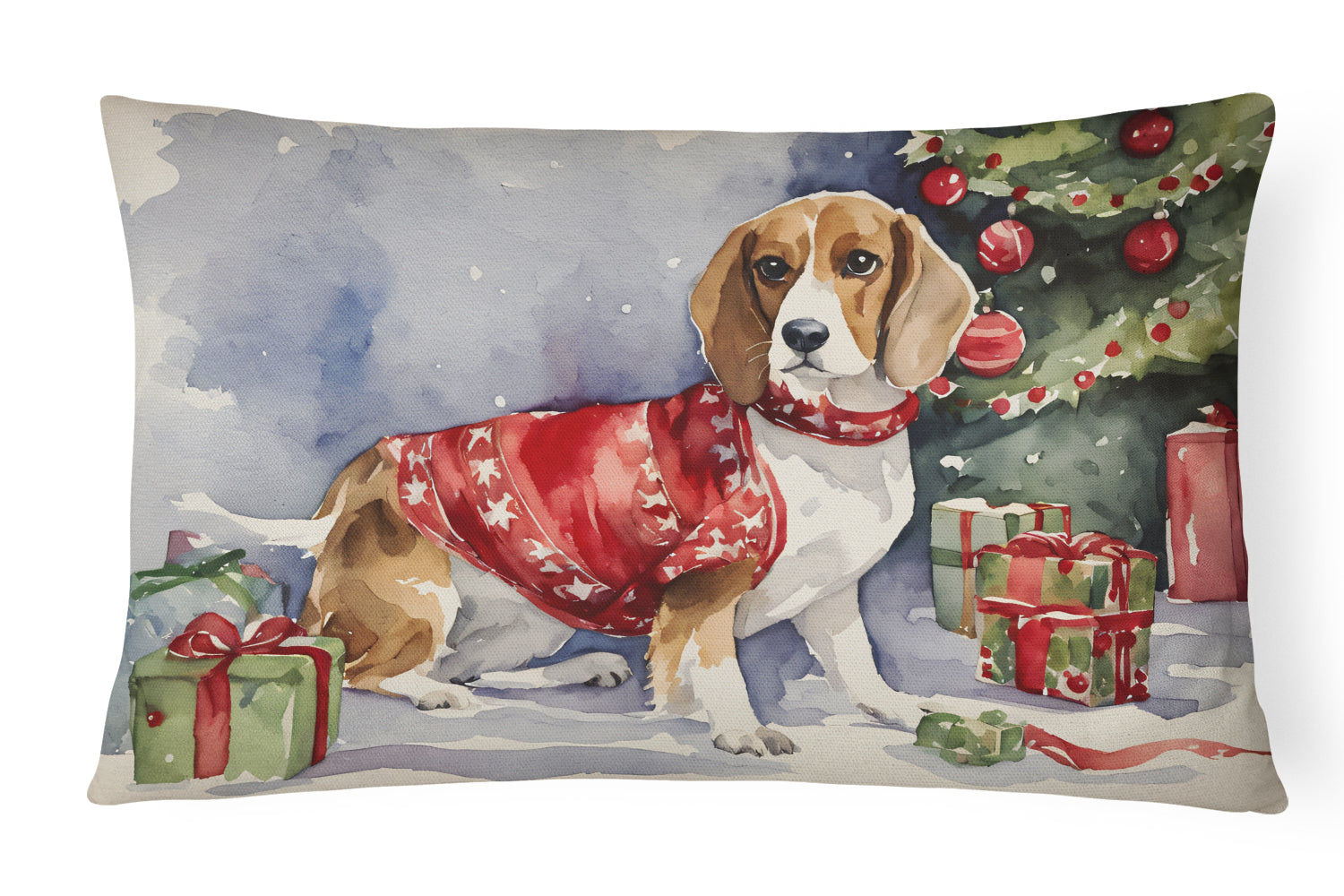 Buy this Beagle Christmas Fabric Decorative Pillow