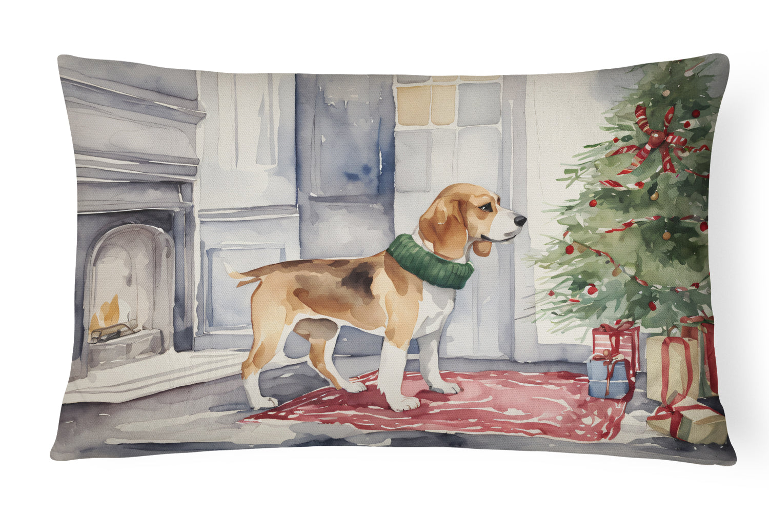 Buy this Beagle Christmas Fabric Decorative Pillow