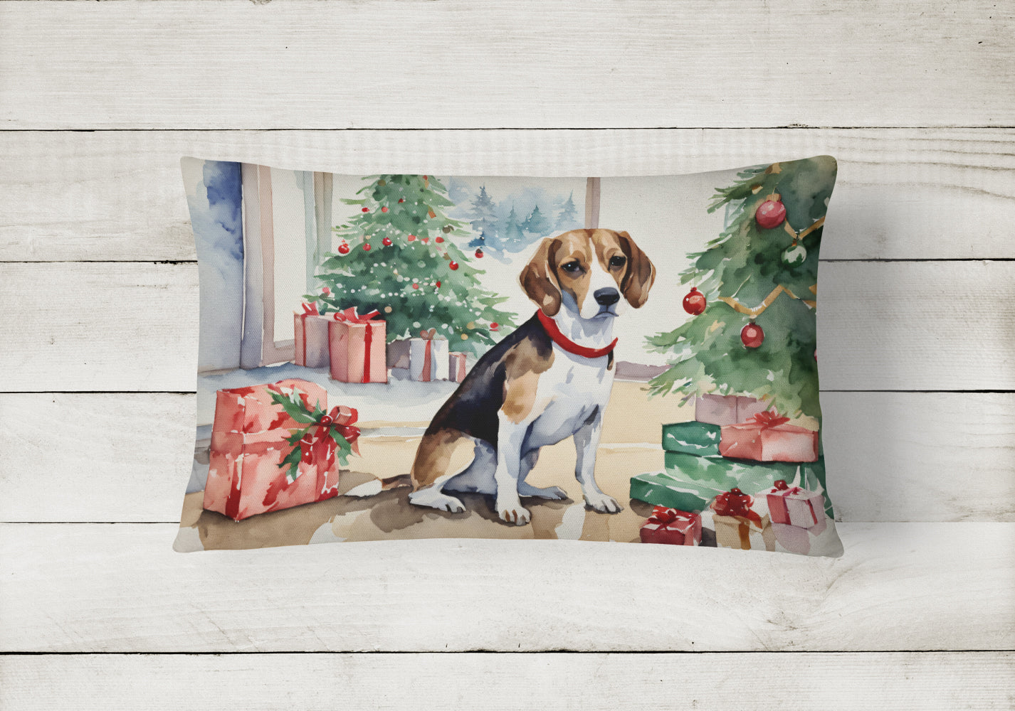 Buy this Beagle Christmas Fabric Decorative Pillow