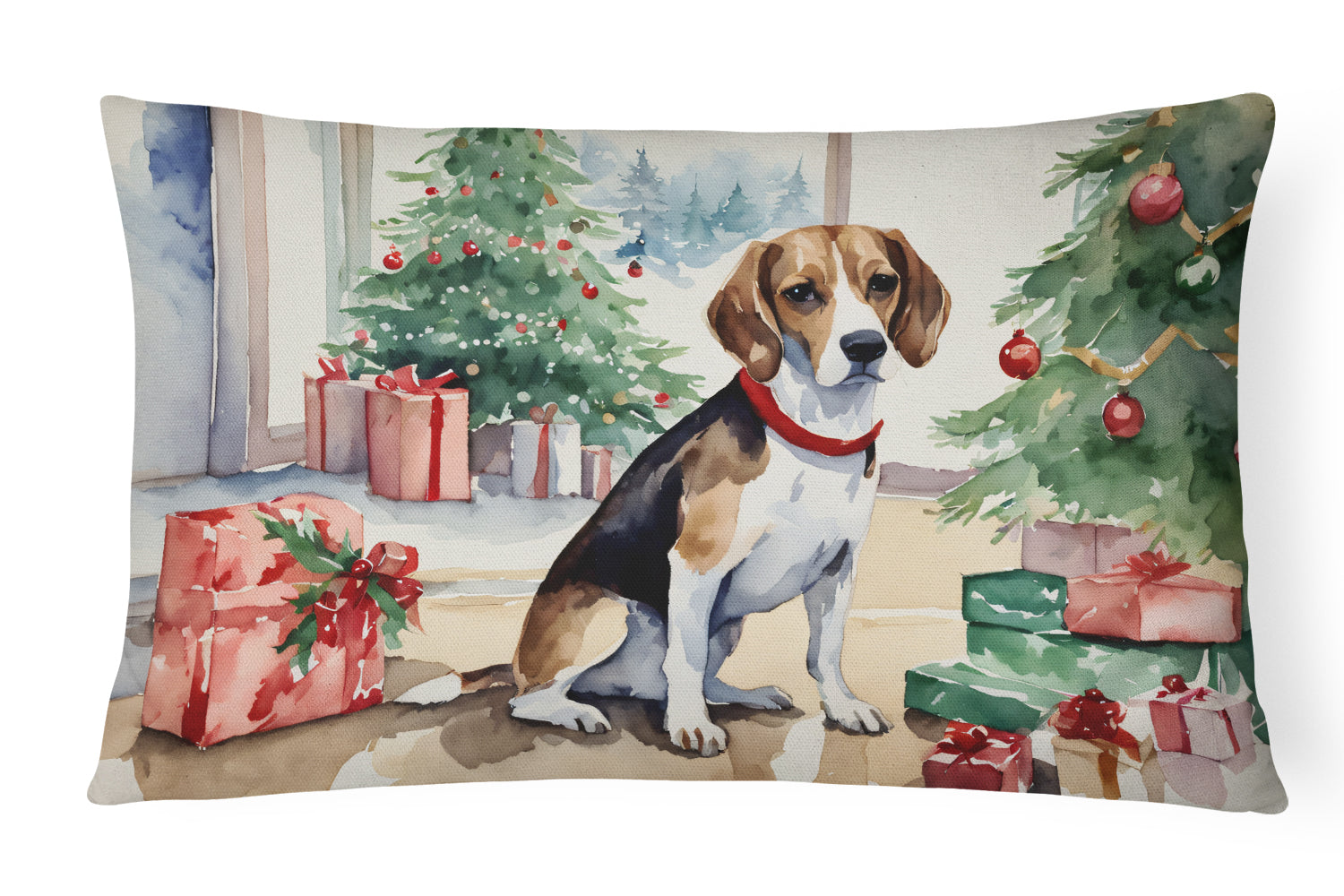 Buy this Beagle Christmas Fabric Decorative Pillow