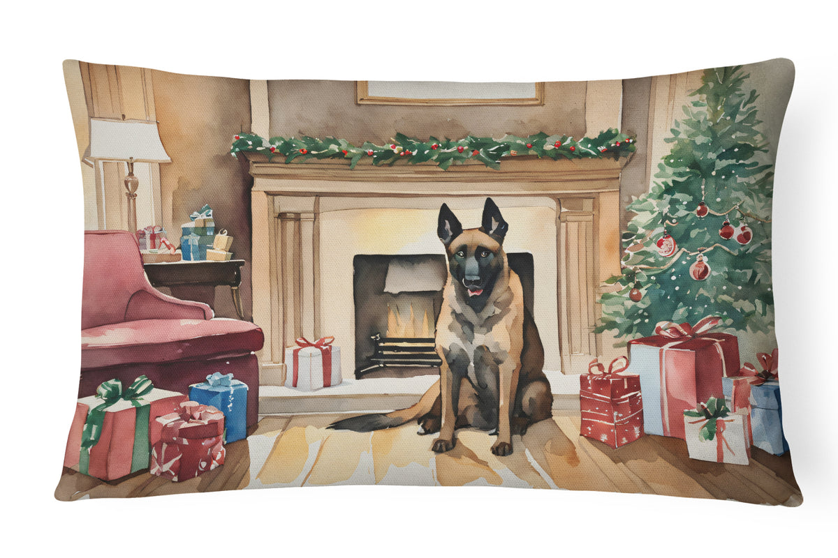 Buy this Belgian Malinois Christmas Fabric Decorative Pillow