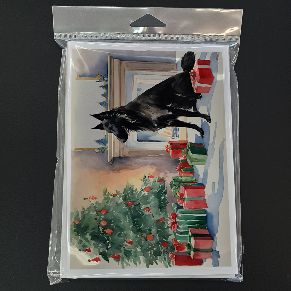 Belgian Sheepdog Christmas Greeting Cards and Envelopes Pack of 8  the-store.com.