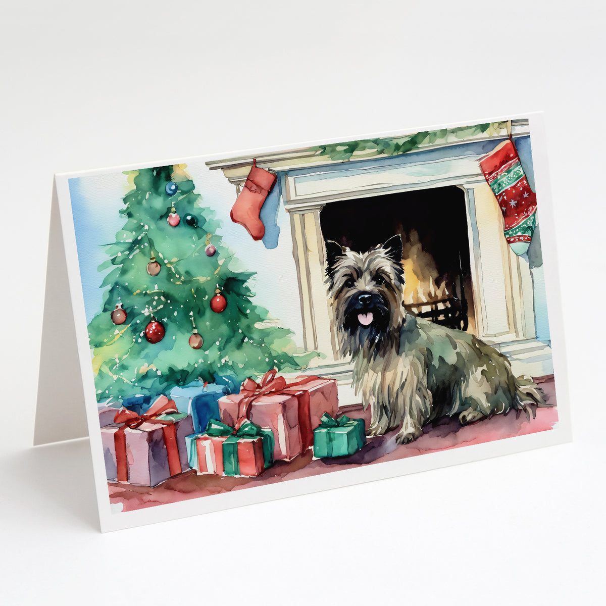 Buy this Cairn Terrier Christmas Greeting Cards and Envelopes Pack of 8