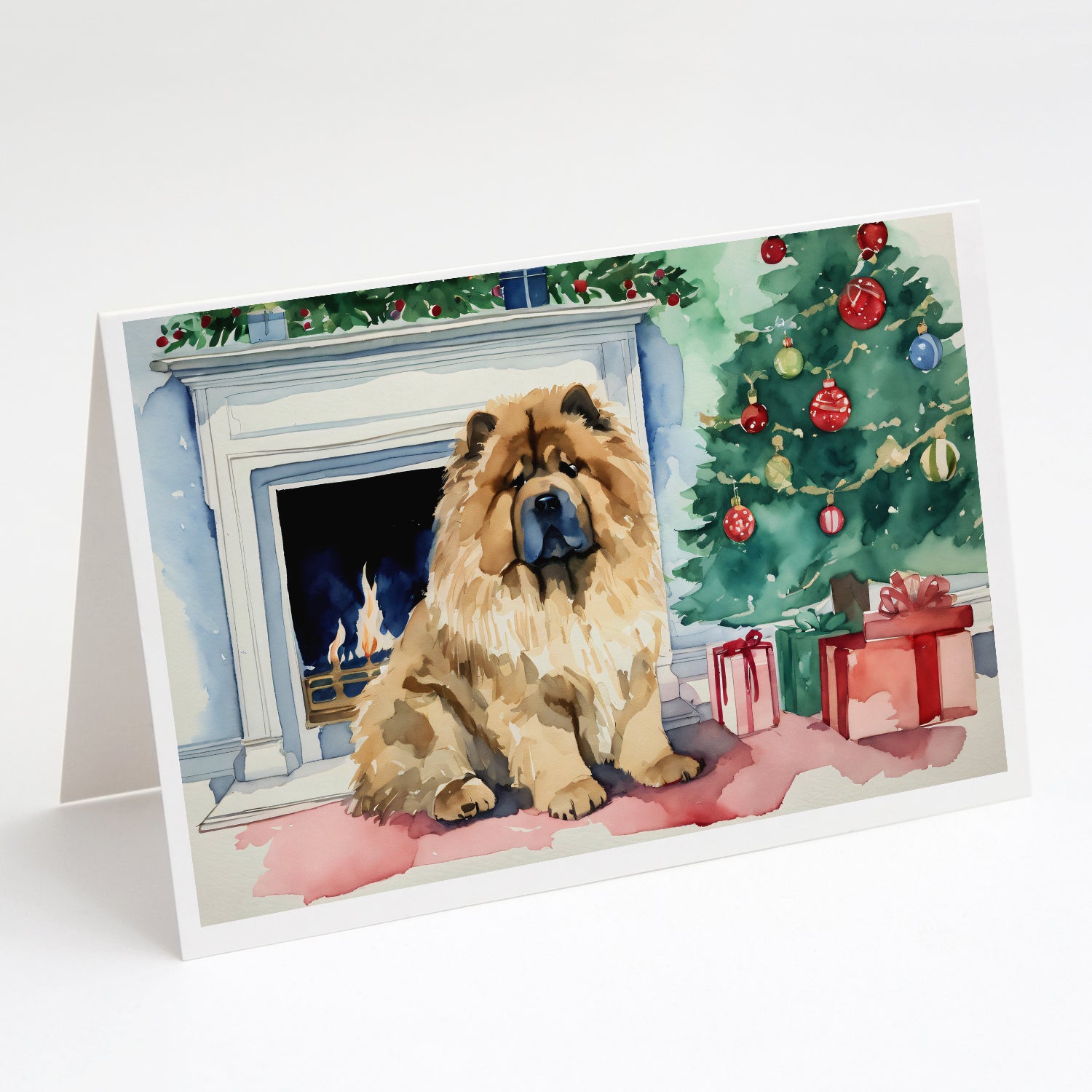 Buy this Chow Chow Christmas Greeting Cards and Envelopes Pack of 8