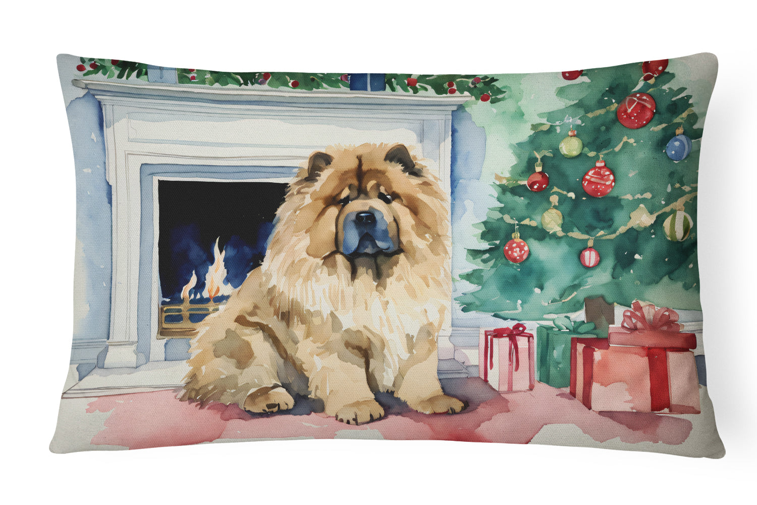 Buy this Chow Chow Christmas Fabric Decorative Pillow