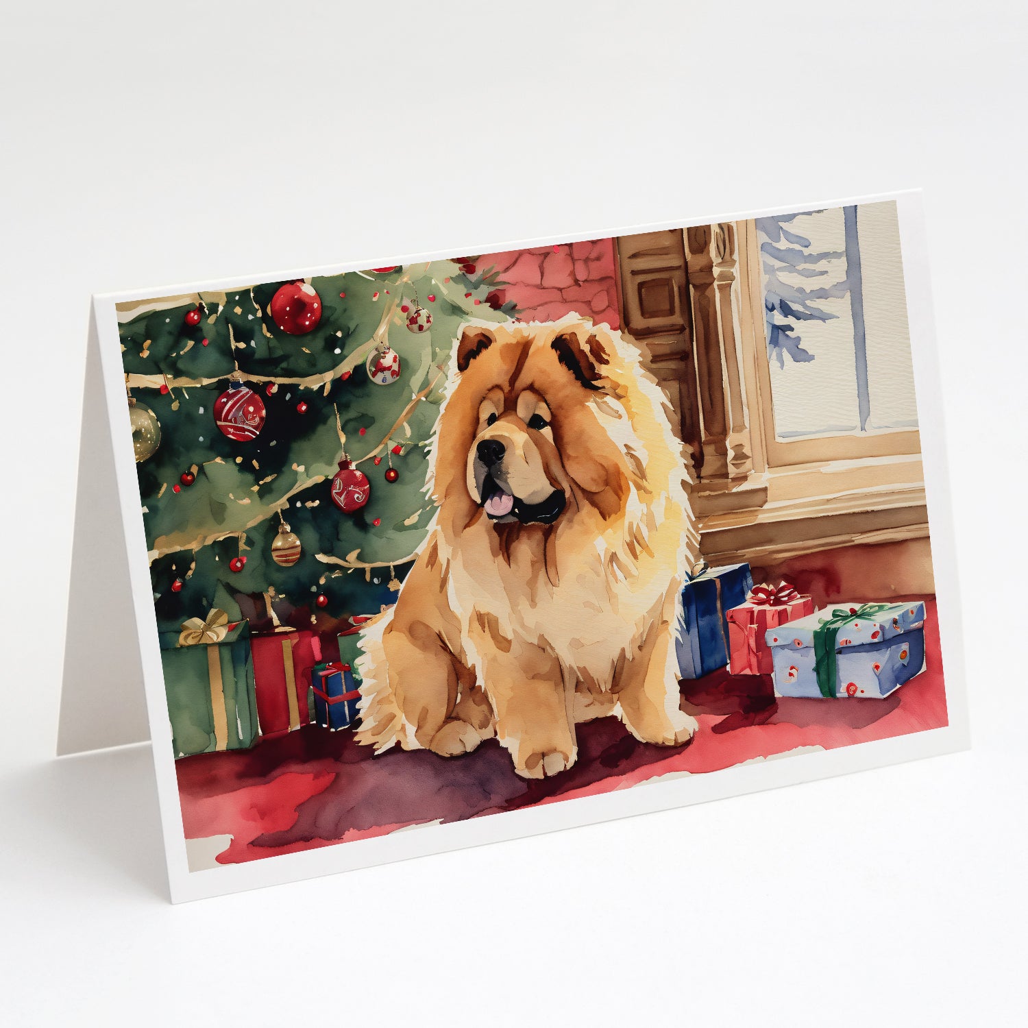 Buy this Chow Chow Christmas Greeting Cards and Envelopes Pack of 8