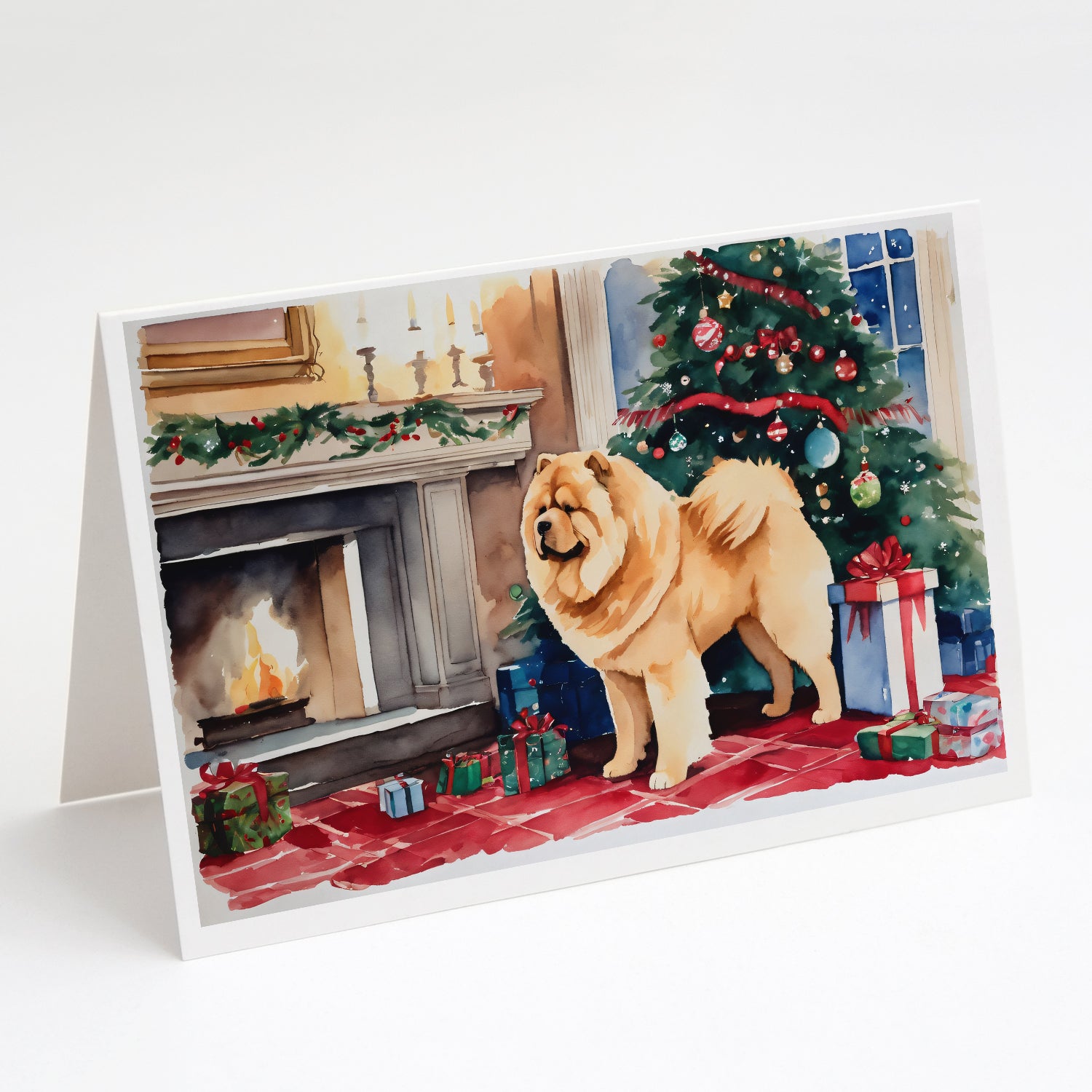 Buy this Chow Chow Christmas Greeting Cards and Envelopes Pack of 8