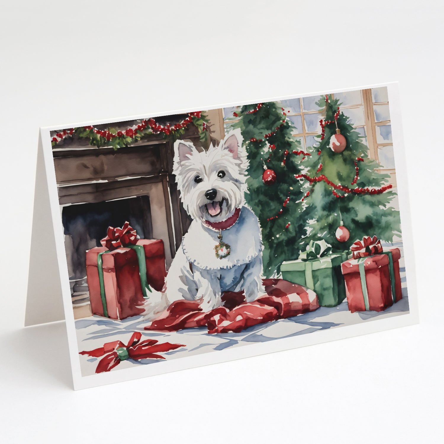 Buy this Westie Christmas Greeting Cards and Envelopes Pack of 8