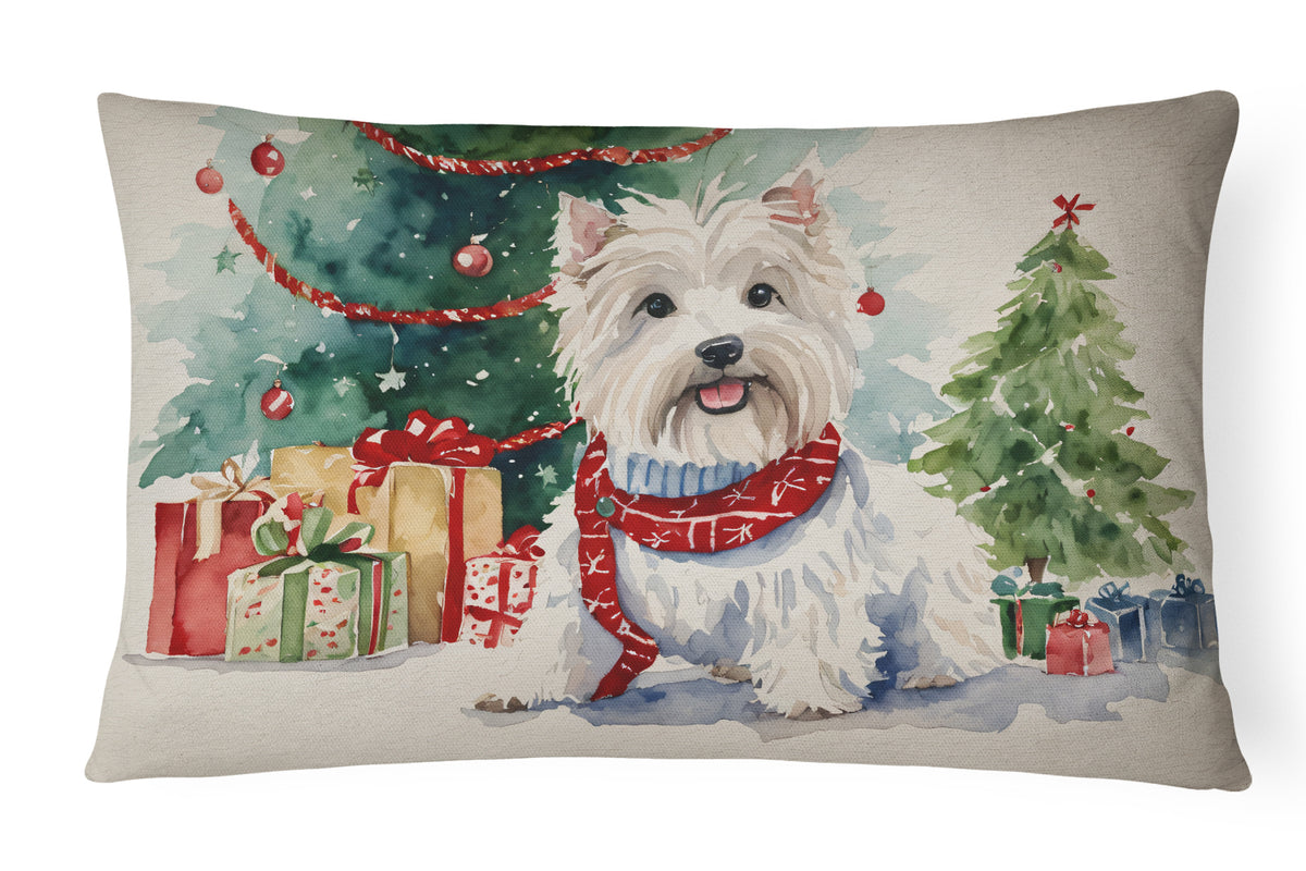 Buy this Westie Christmas Fabric Decorative Pillow