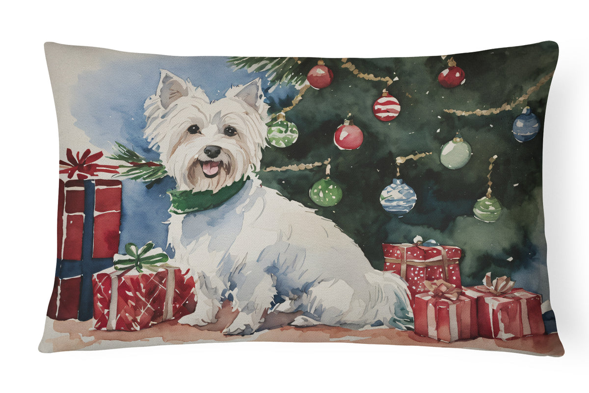 Buy this Westie Christmas Fabric Decorative Pillow