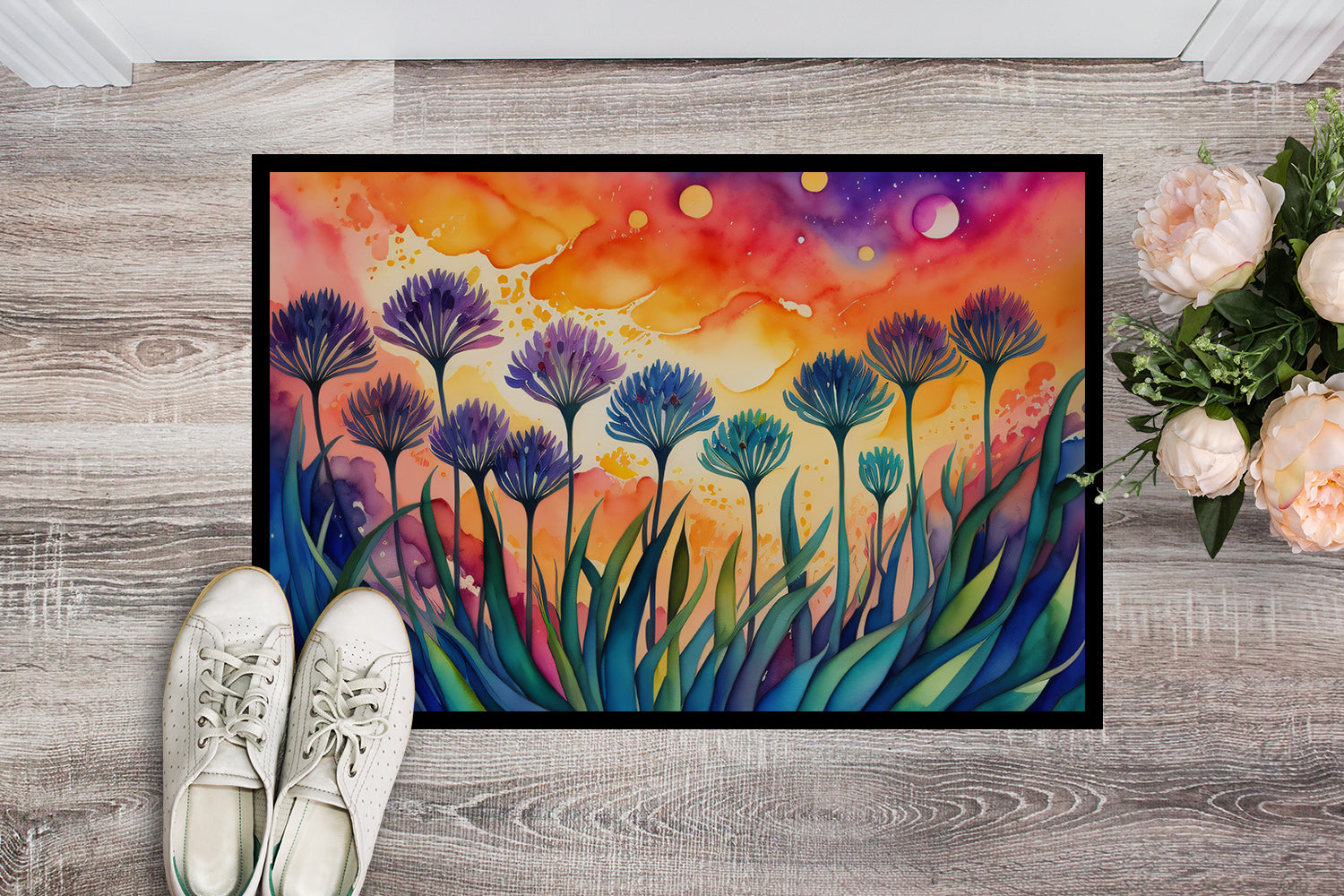 Buy this Agapanthus in Color Indoor or Outdoor Mat 24x36