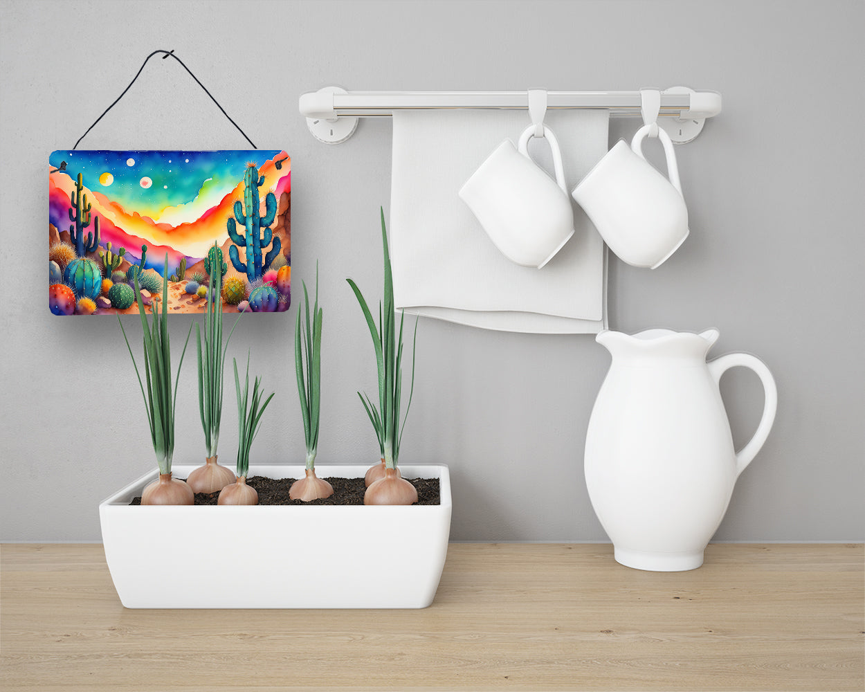 Cactus in Color Wall or Door Hanging Prints  the-store.com.