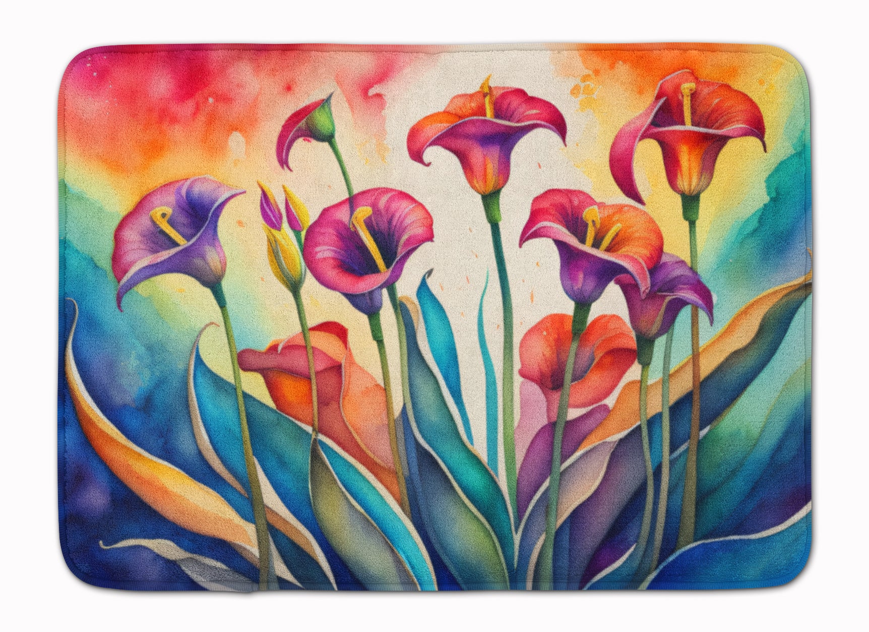 Buy this Calla Lilies in Color Memory Foam Kitchen Mat